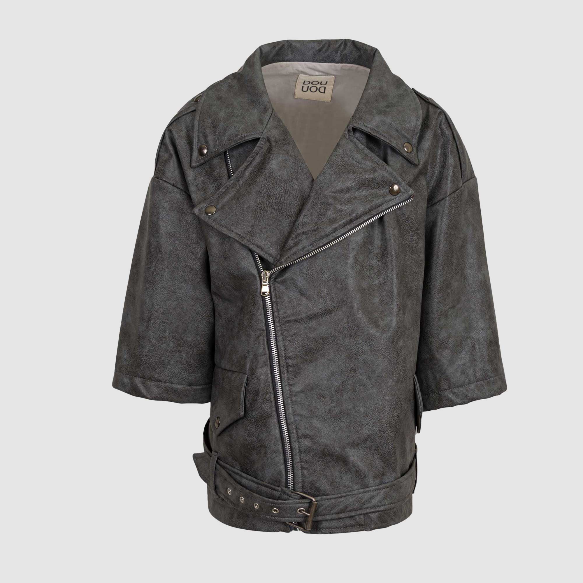 Giacca Chiodo Over Calamita Firmata DOUUOD - annameglio.com abbigliamento moda