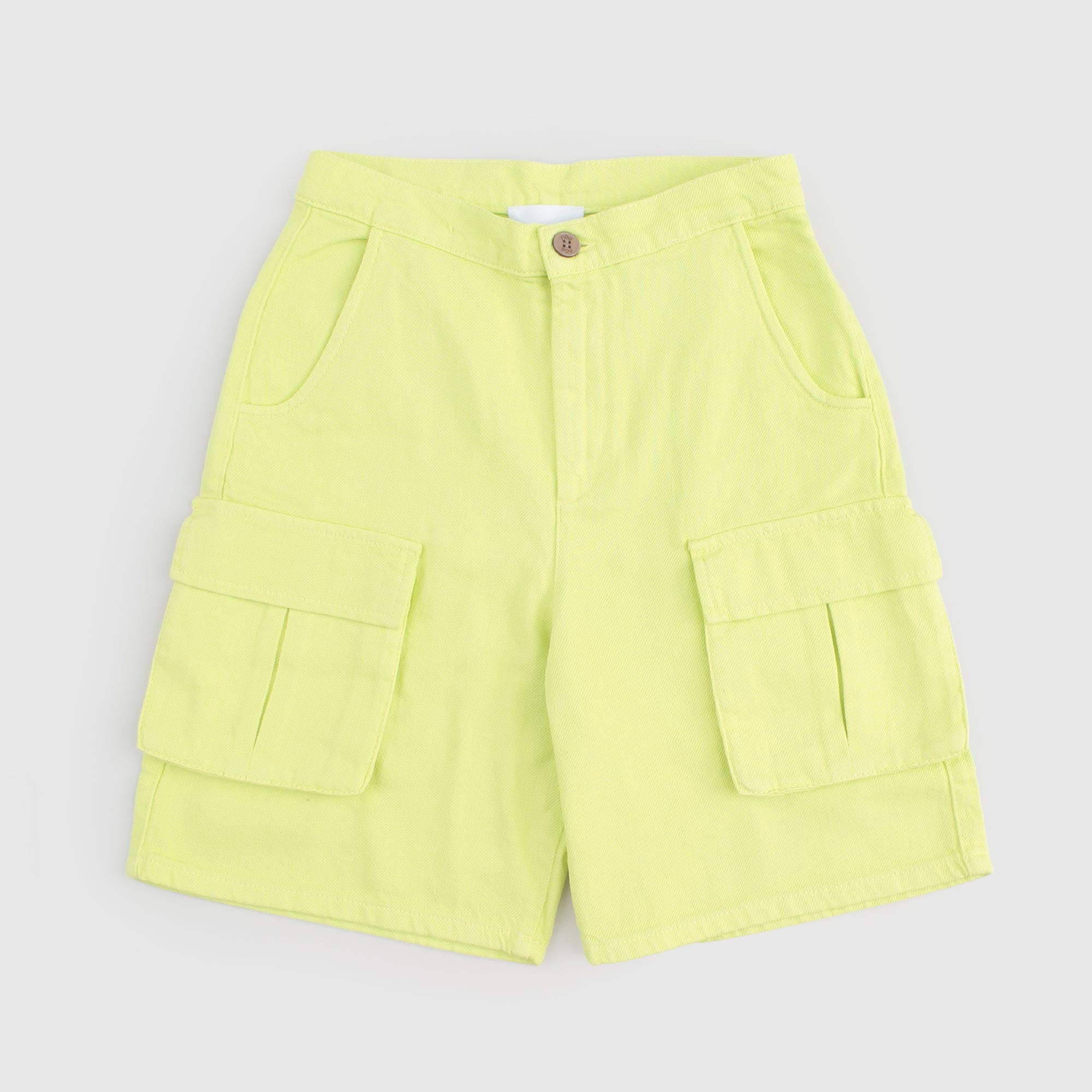 Bermuda Giallo Fluo Firmato DOUUOD - annameglio.com abbigliamento moda