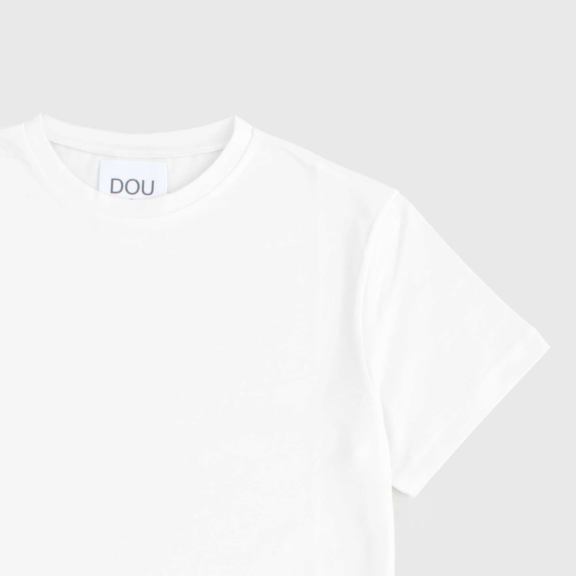 T-shirt Bianca Firmata DOUUOD - annameglio.com abbigliamento moda