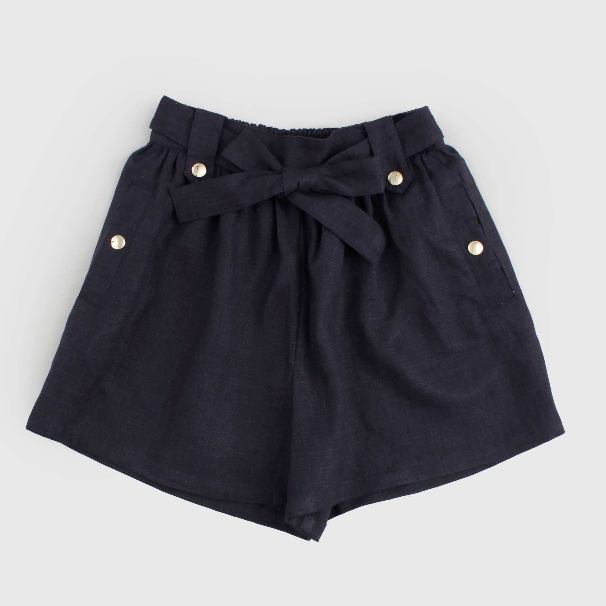 Bermuda Blu Con Elastico Firmato CHLOE' - annameglio.com abbigliamento moda