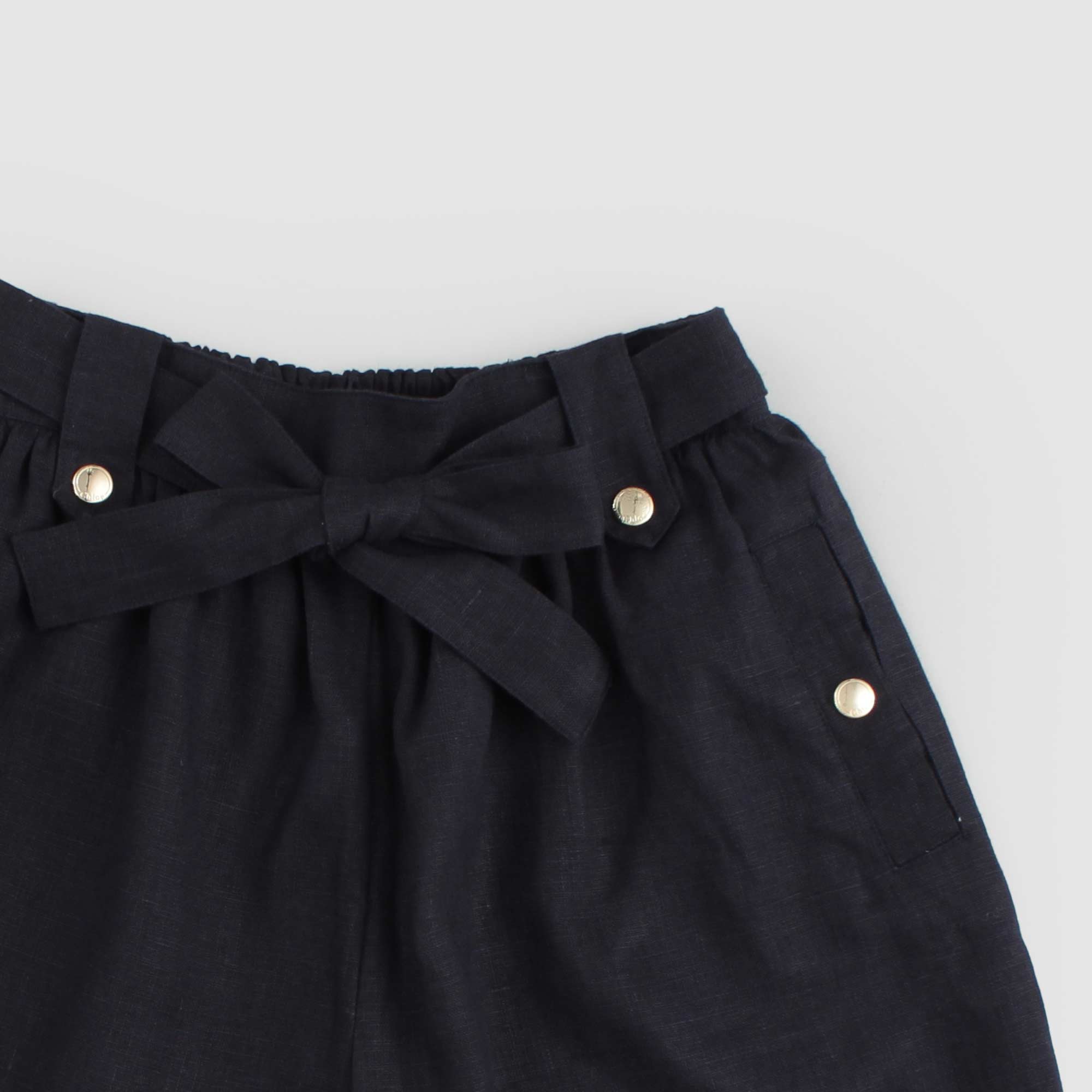 Bermuda Blu Con Elastico Firmato CHLOE' - annameglio.com abbigliamento moda