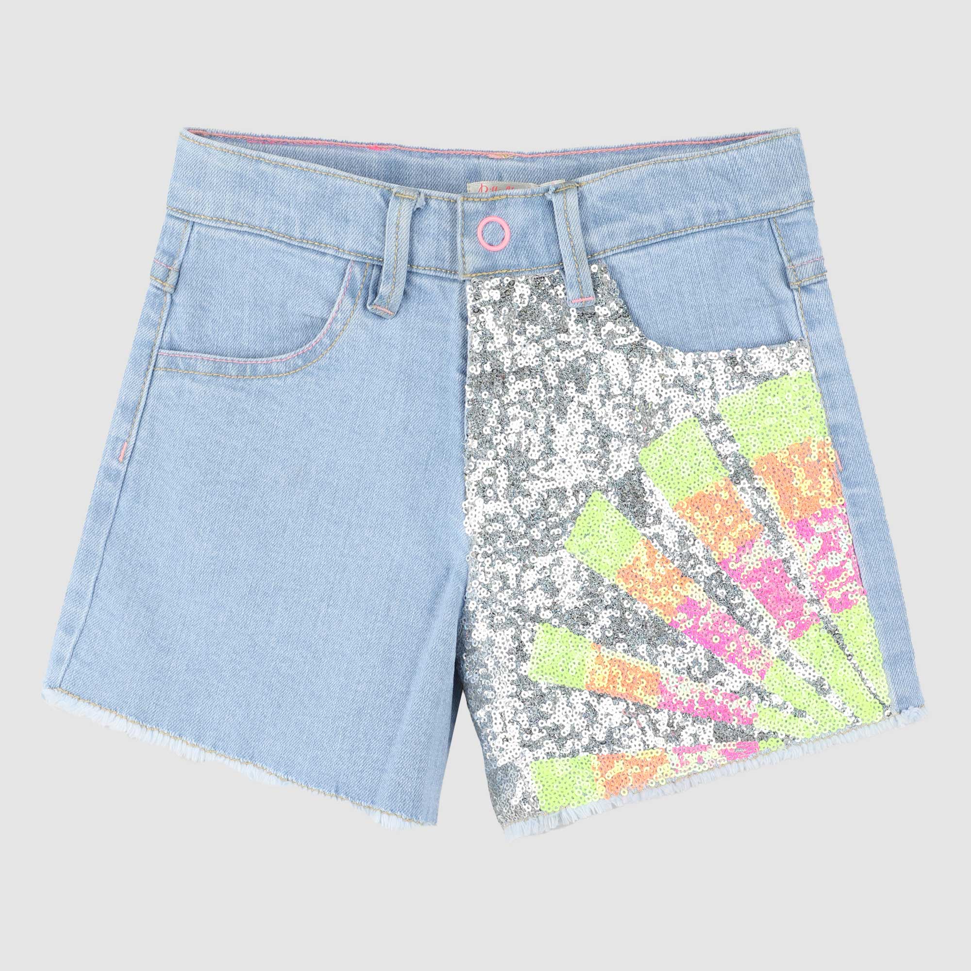 Shorts In Denim Regolabili Firmati BILLIEBLUSH - annameglio.com abbigliamento moda