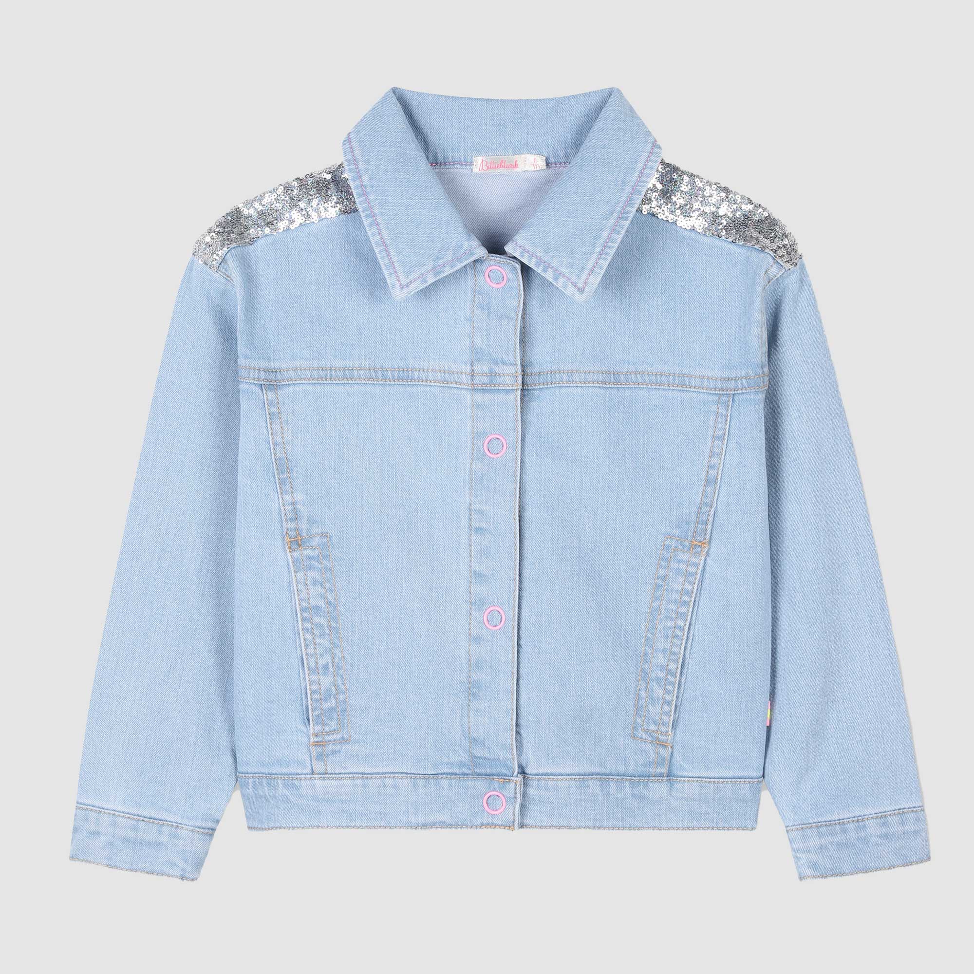 Giacca In Denim Con Paillettes Firmata BILLIEBLUSH - annameglio.com abbigliamento moda