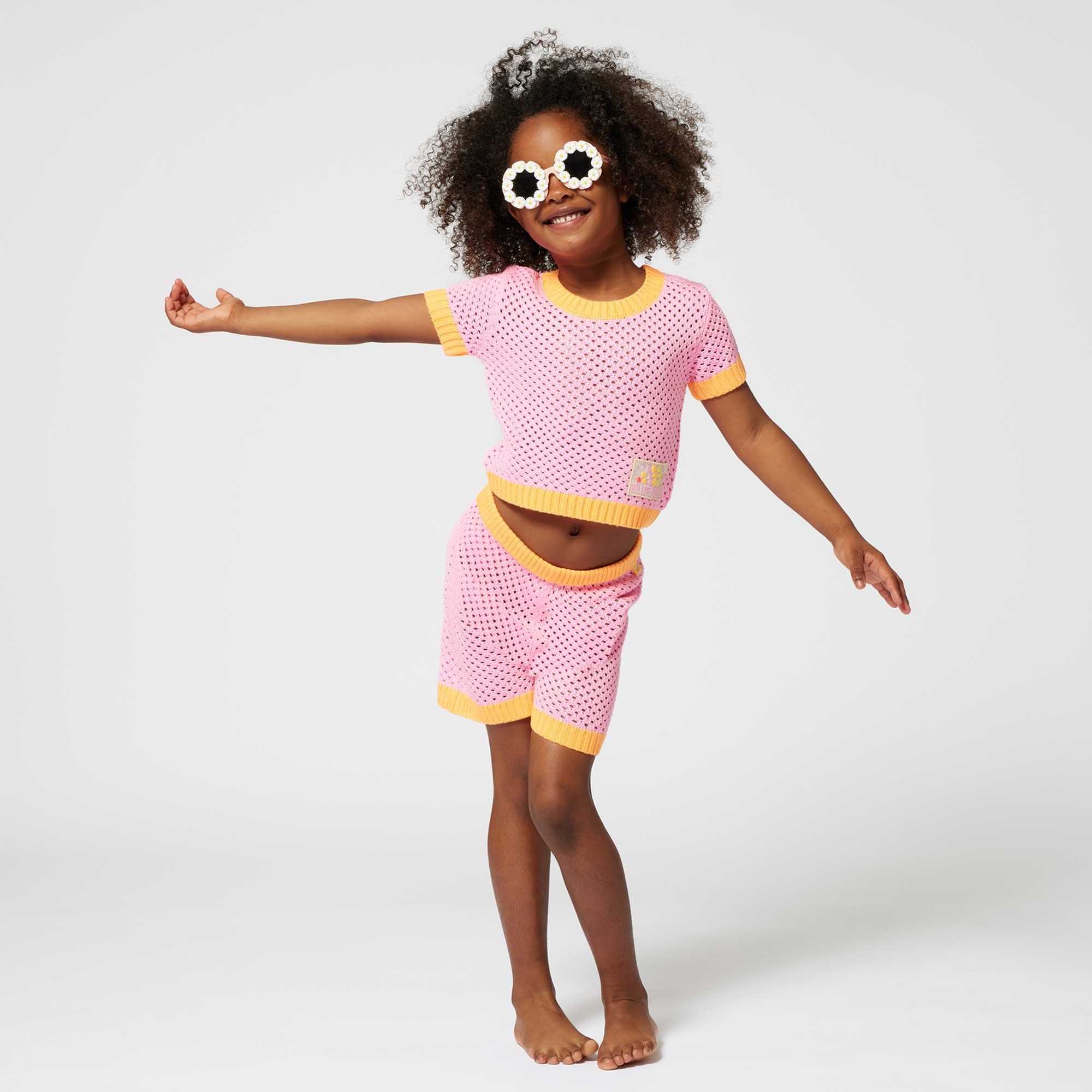 T-shirt In Maglia Bicolore Firmata BILLIEBLUSH - annameglio.com abbigliamento moda