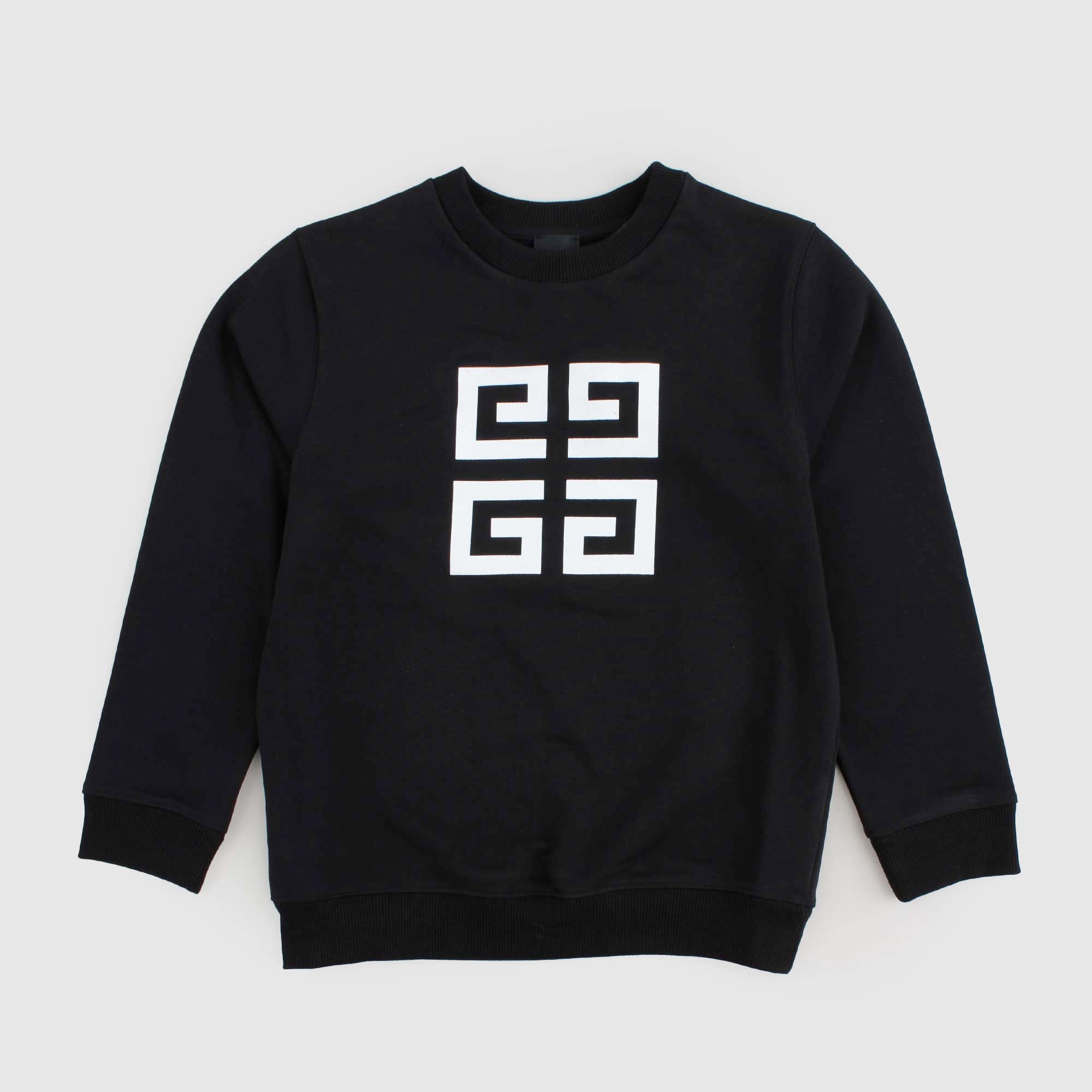 Felpa Nera Con Motivo Firmata GIVENCHY - annameglio.com abbigliamento moda