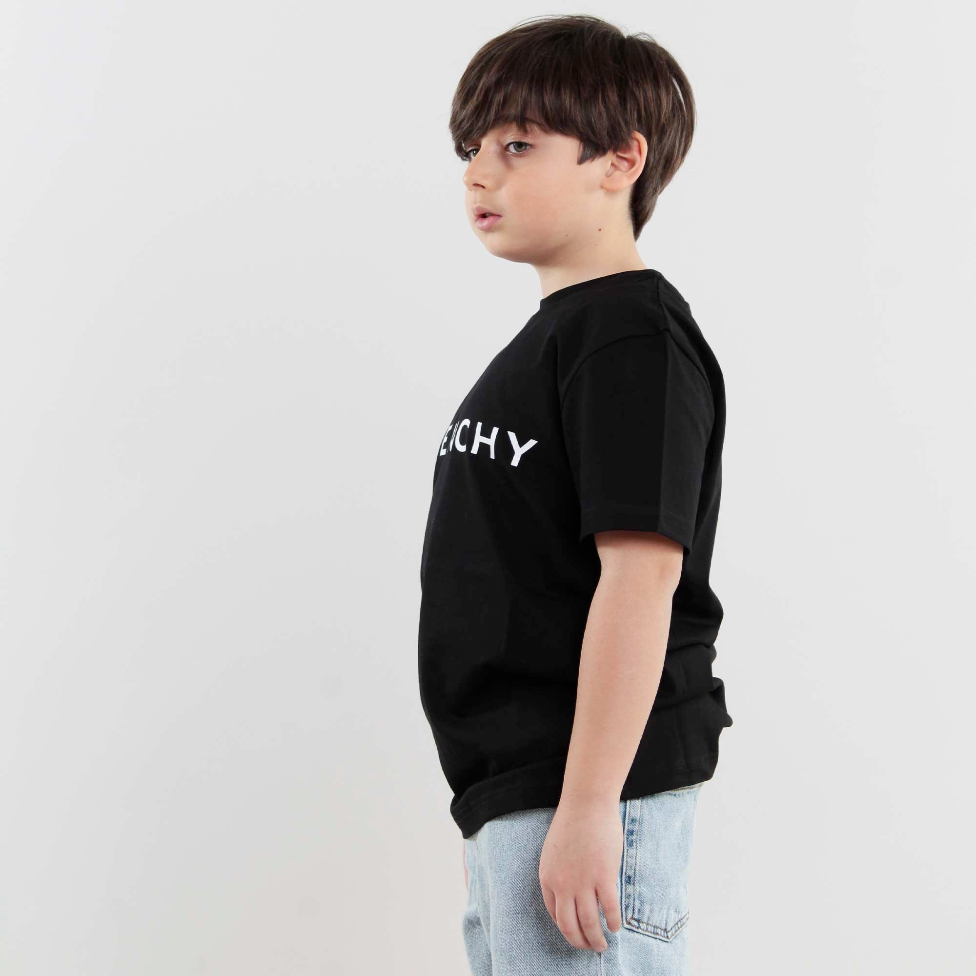 T-shirt Nera Logo Bianco Firmata GIVENCHY - annameglio.com abbigliamento moda