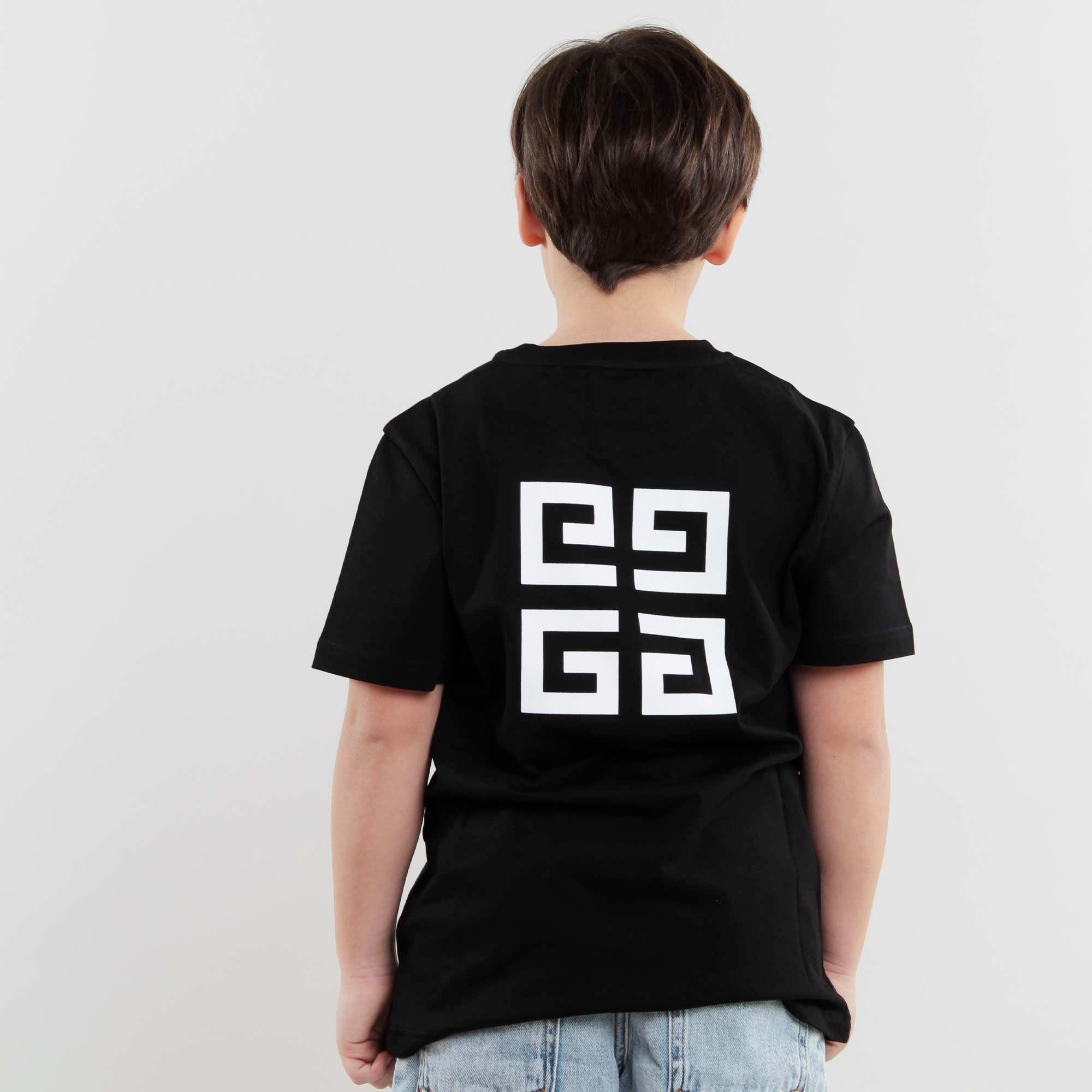 T-shirt Nera Logo Bianco Firmata GIVENCHY - annameglio.com abbigliamento moda