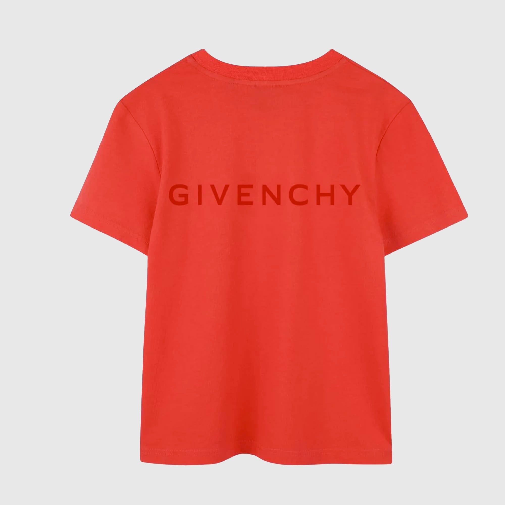 T-shirt Rosso Stampa Motivo "4G" Firmata GIVENCHY - annameglio.com abbigliamento moda