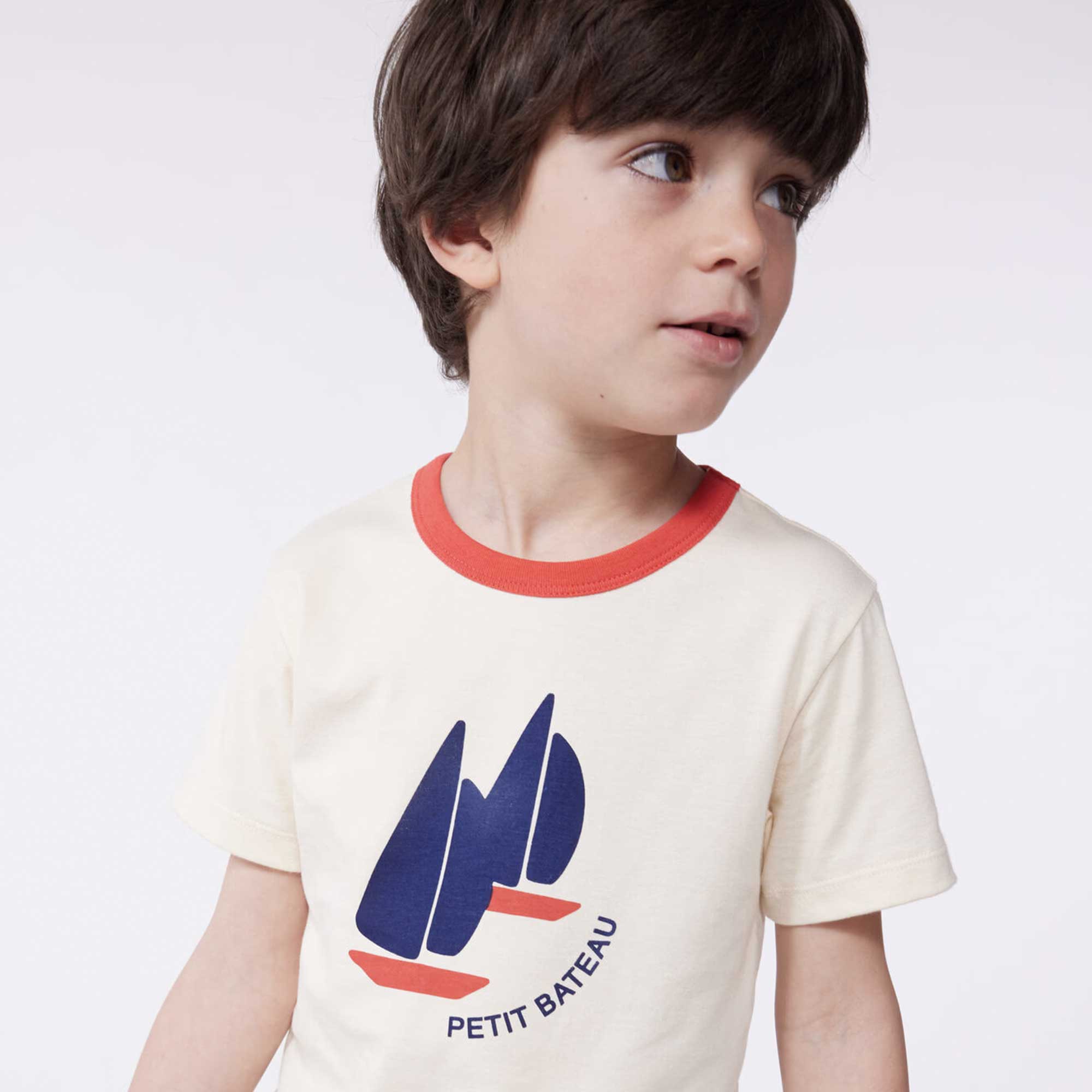 T-shirt Beige Firmata PETIT BATEAU - annameglio.com abbigliamento moda