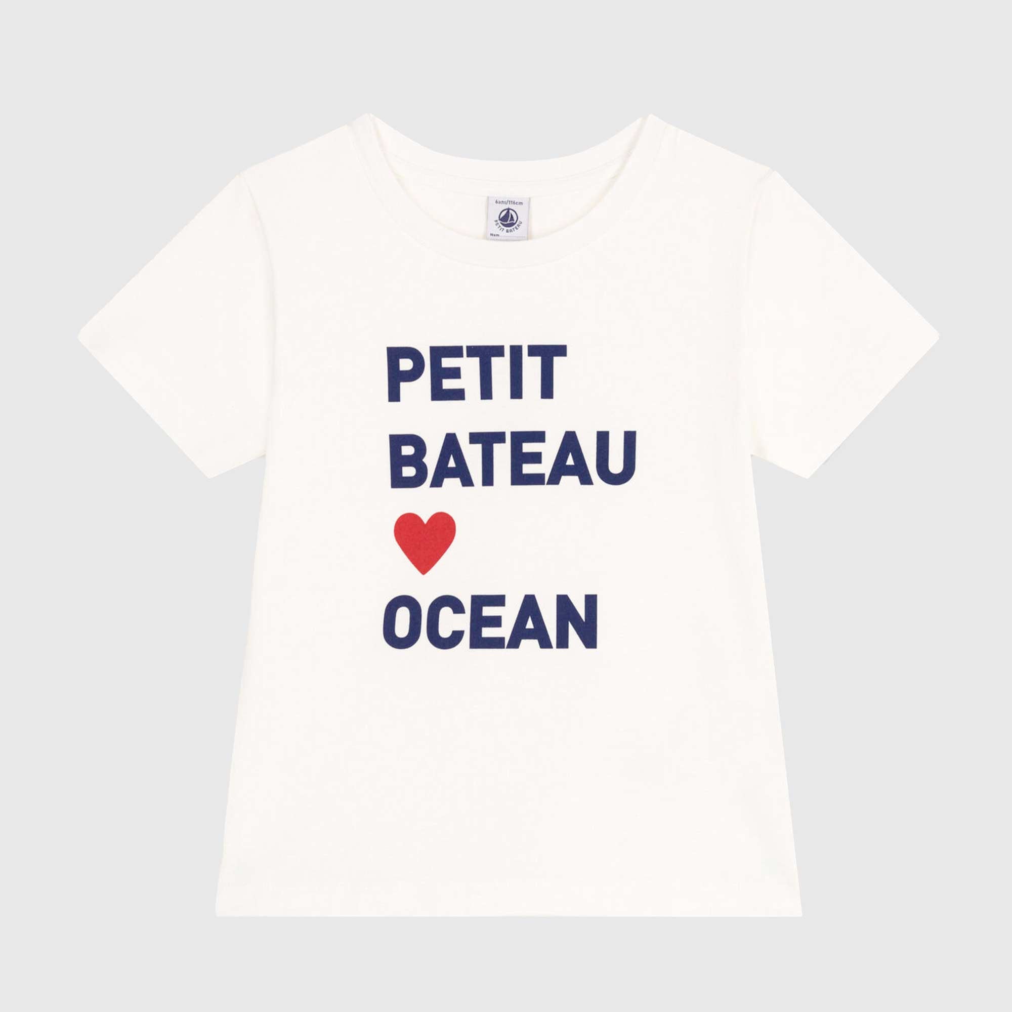 T-shirt Bianca Firmata PETIT BATEAU - annameglio.com abbigliamento moda