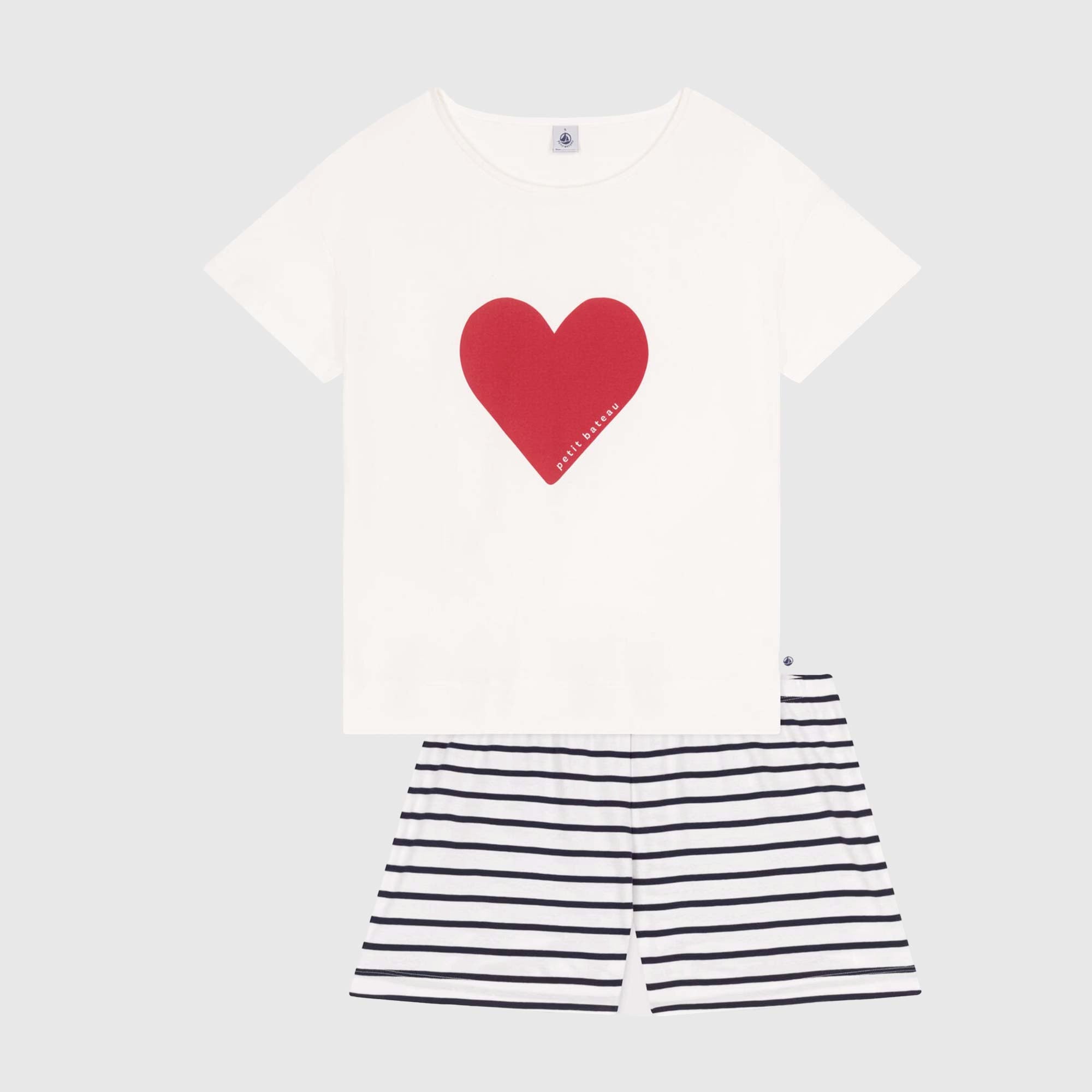 Completo Panna E Rosso Firmato PETIT BATEAU - annameglio.com abbigliamento moda