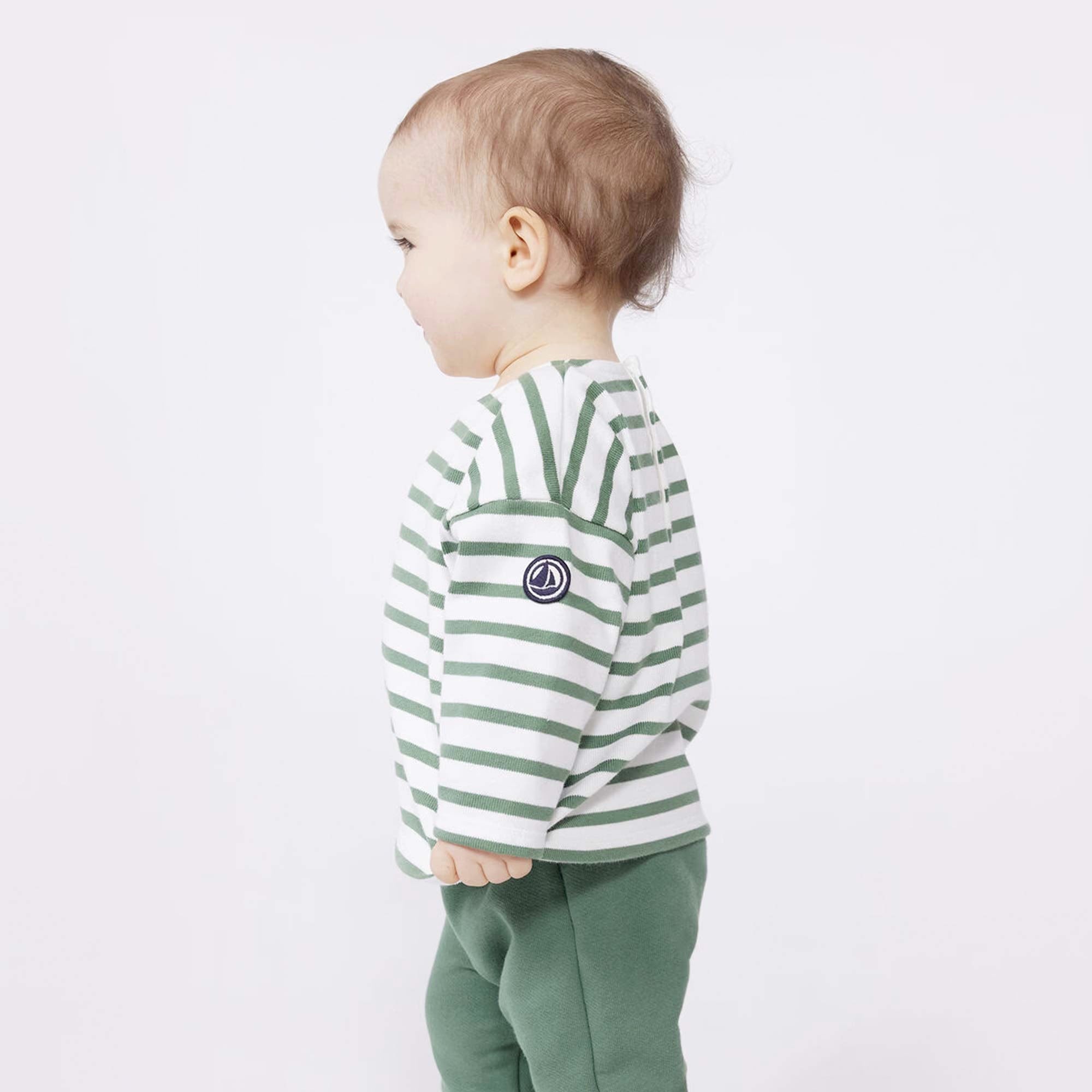 Maglioncino Latte E Verde Firmato PETIT BATEAU - annameglio.com abbigliamento moda