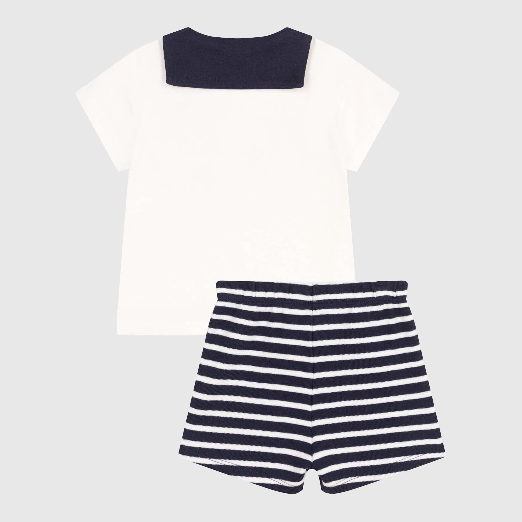 Completino Blu E Bianco Firmato PETIT BATEAU - annameglio.com abbigliamento moda