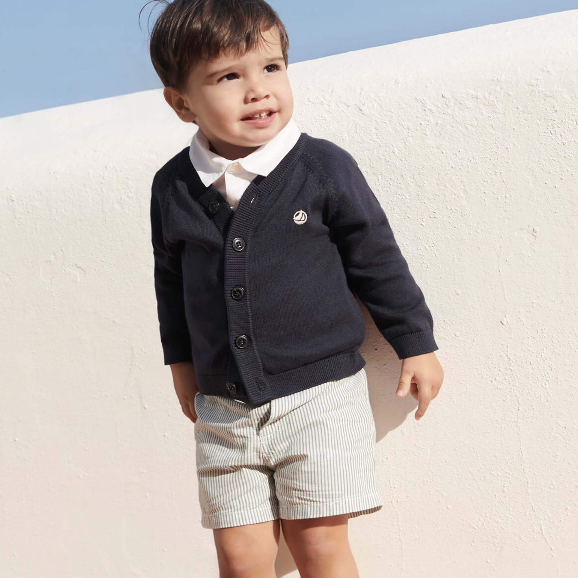 Cardigan Blu New born Firmato PETIT BATEAU - annameglio.com abbigliamento moda