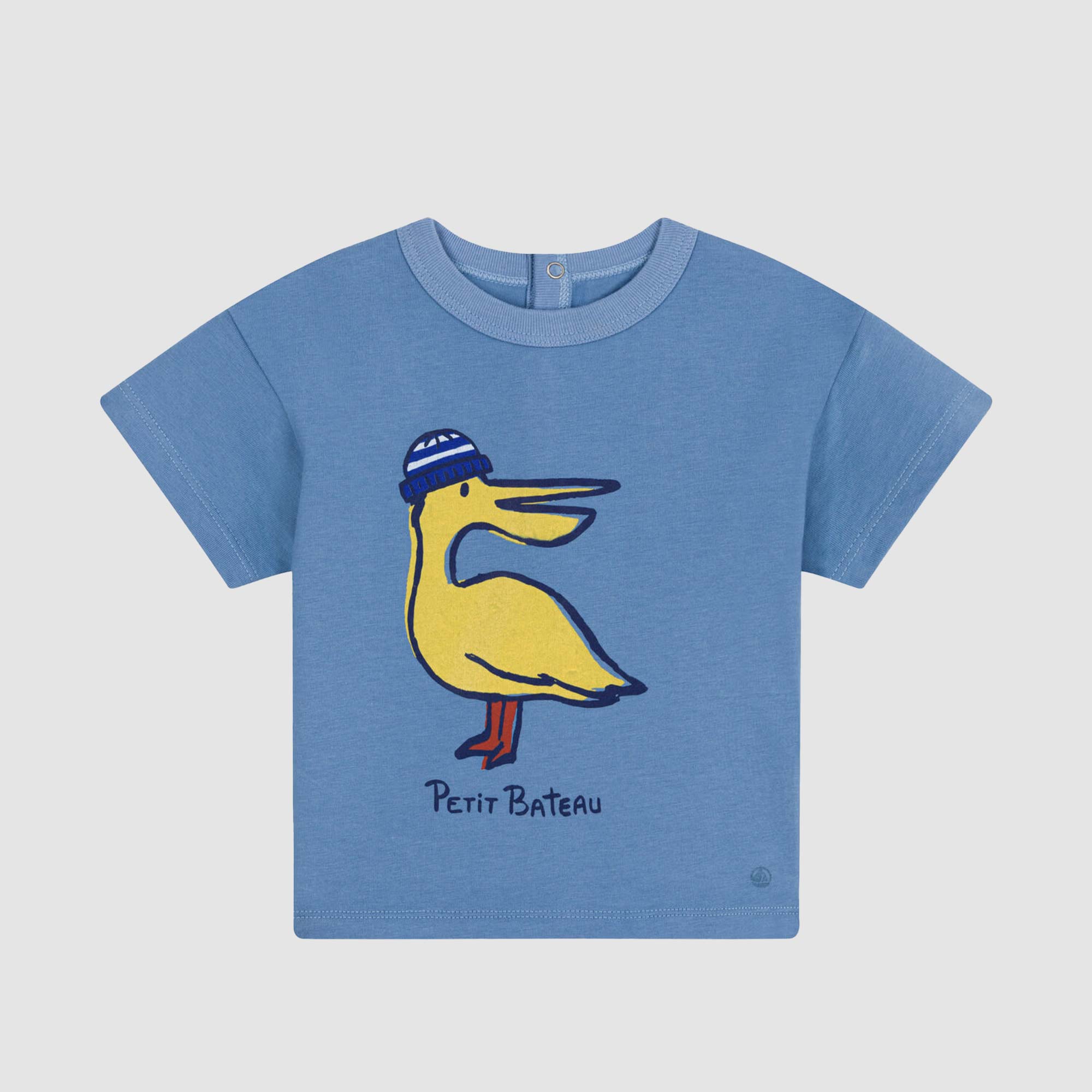 T-shirt Celeste Firmata PETIT BATEAU - annameglio.com abbigliamento moda