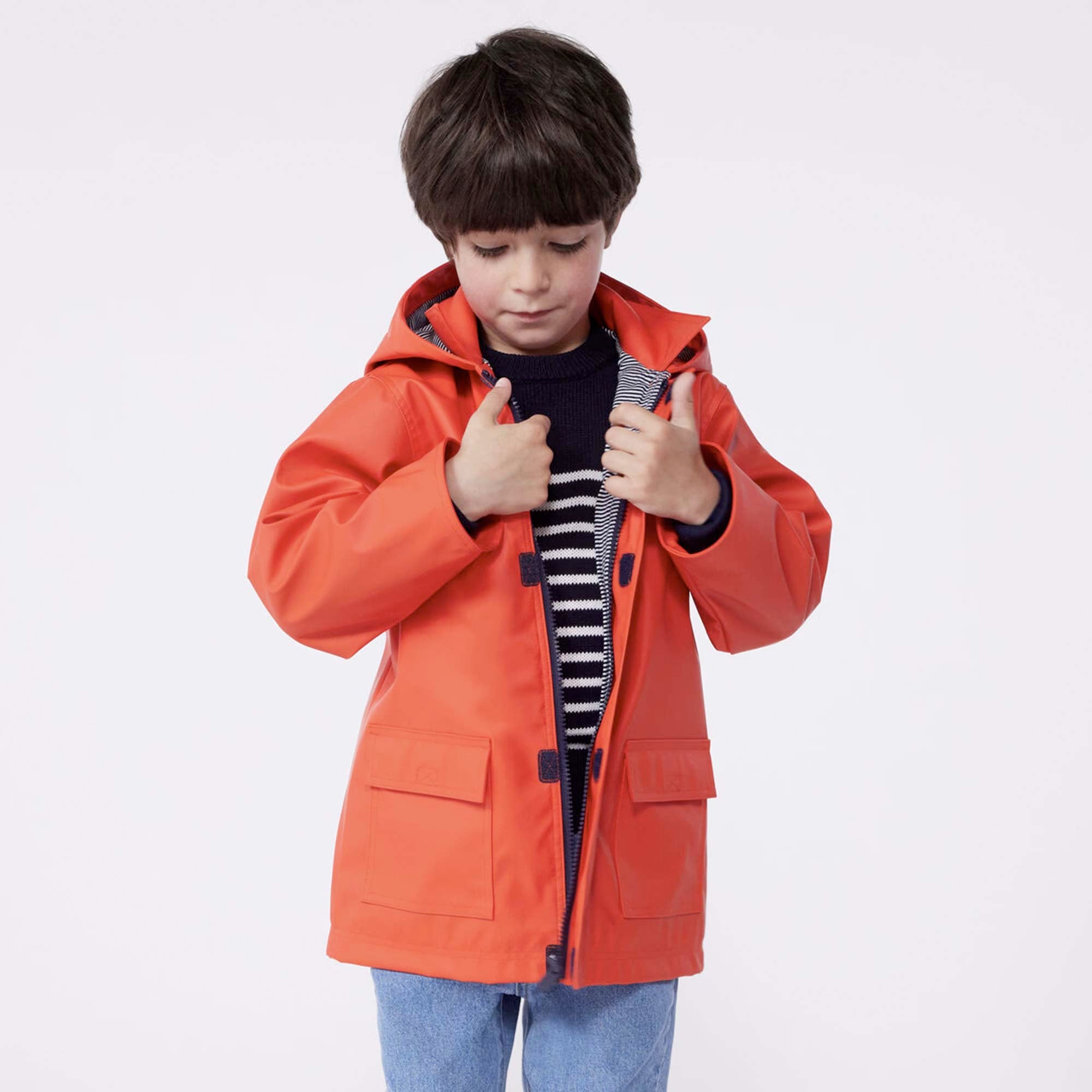 Impermeabile Rosso Baby Firmato PETIT BATEAU - annameglio.com abbigliamento moda