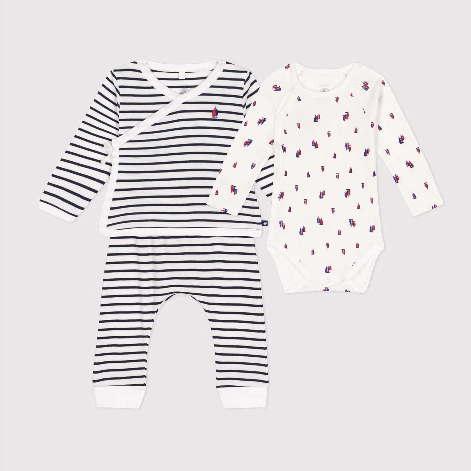 Completo Bianco e Blu Firmato PETIT BATEAU - annameglio.com abbigliamento moda