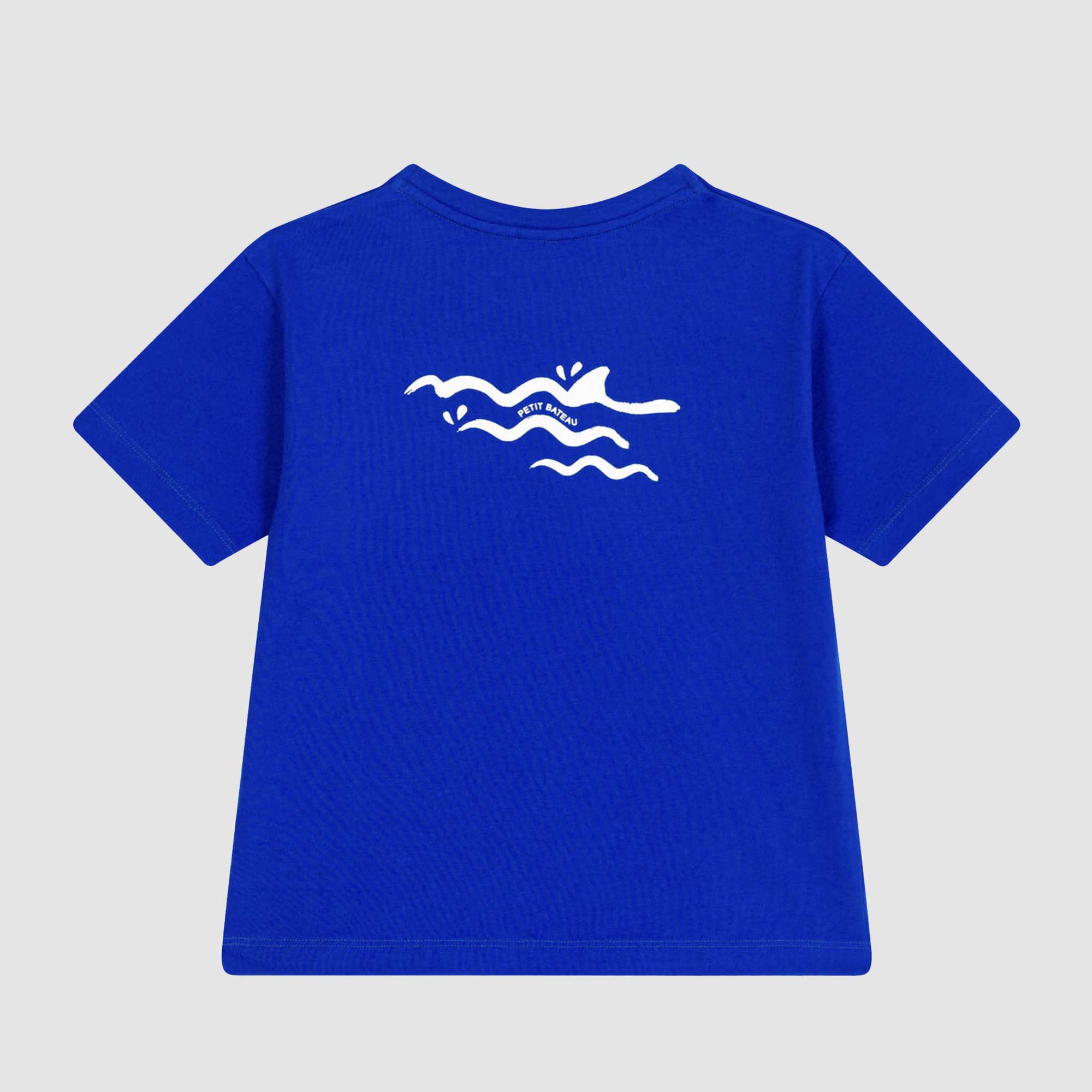T-shirt Maniche Corte Blu Firmata PETIT BATEAU - annameglio.com abbigliamento moda