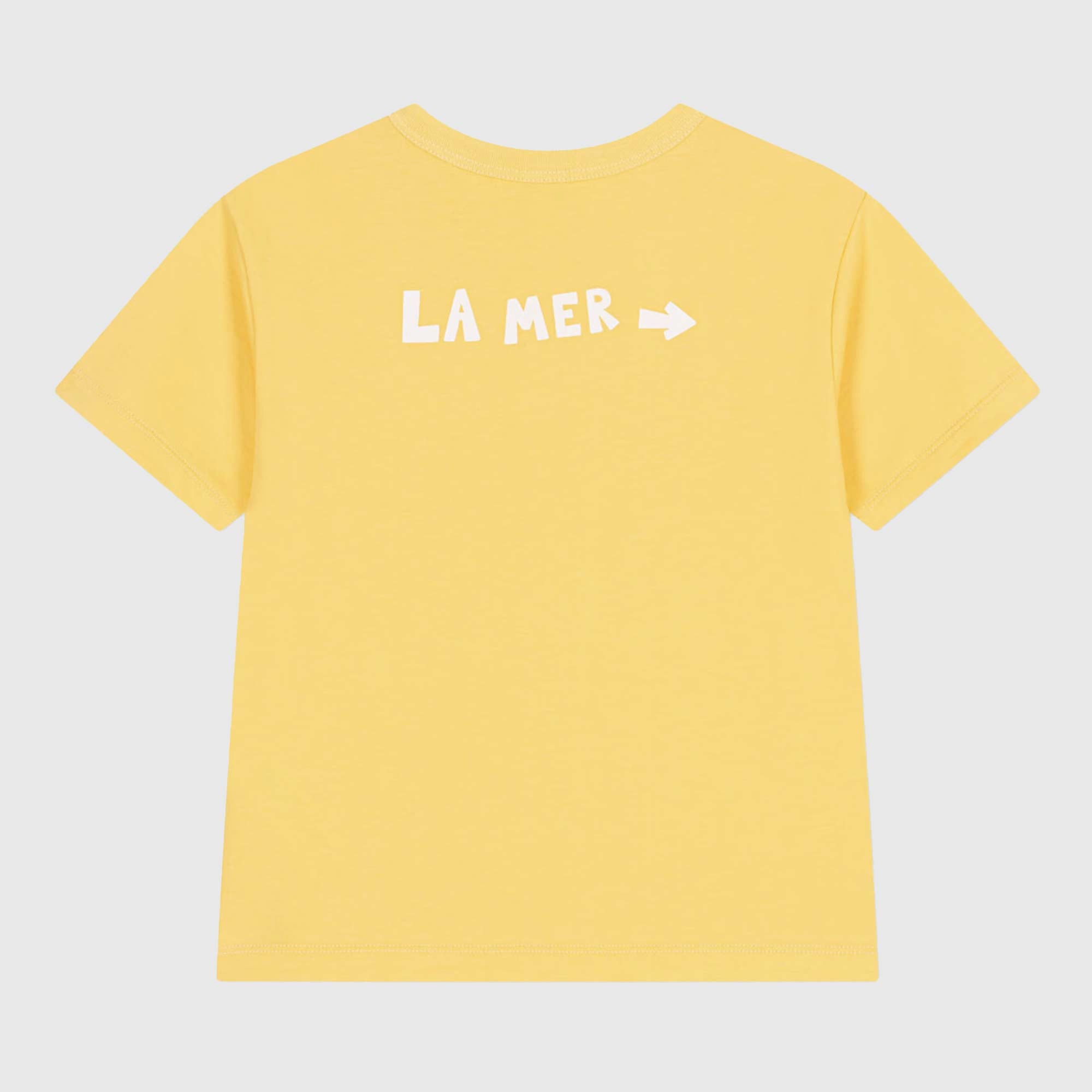 T-shirt Gialla Maniche Corte Firmata PETIT BATEAU - annameglio.com abbigliamento moda