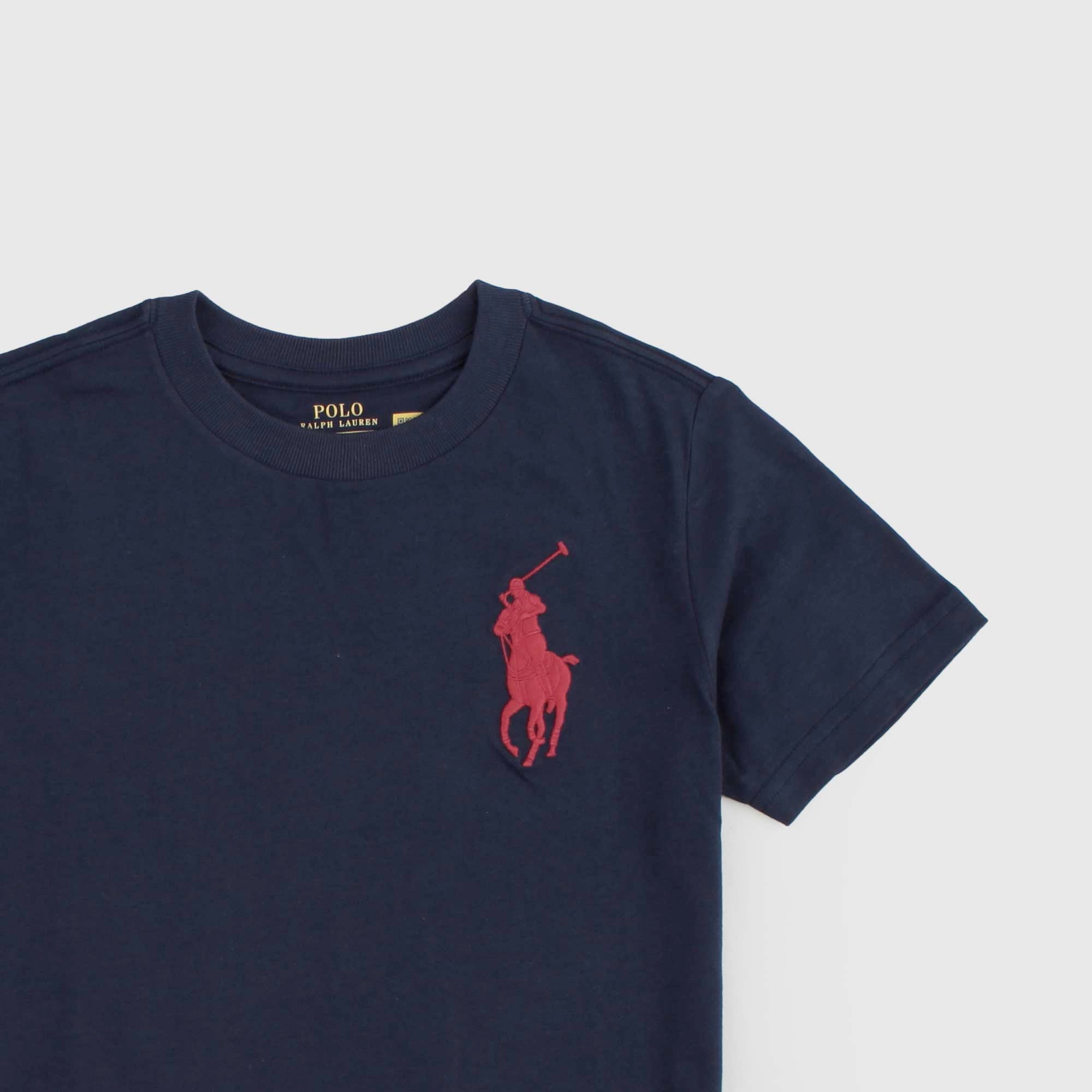 T-shirt Blu Con Logo Firmata RALPH LAUREN - annameglio.com abbigliamento moda