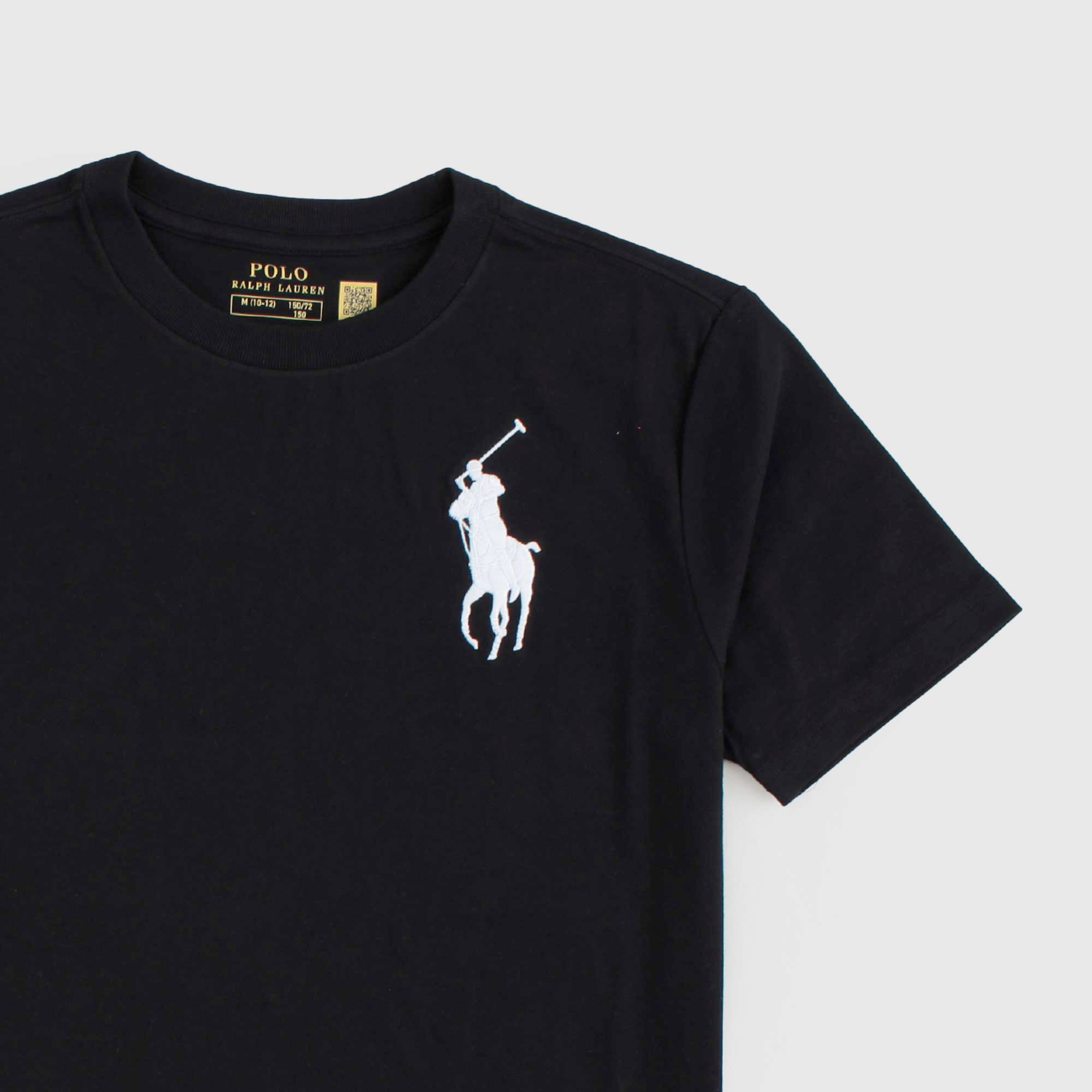 T-shirt Nera Con Logo Firmata RALPH LAUREN - annameglio.com abbigliamento moda