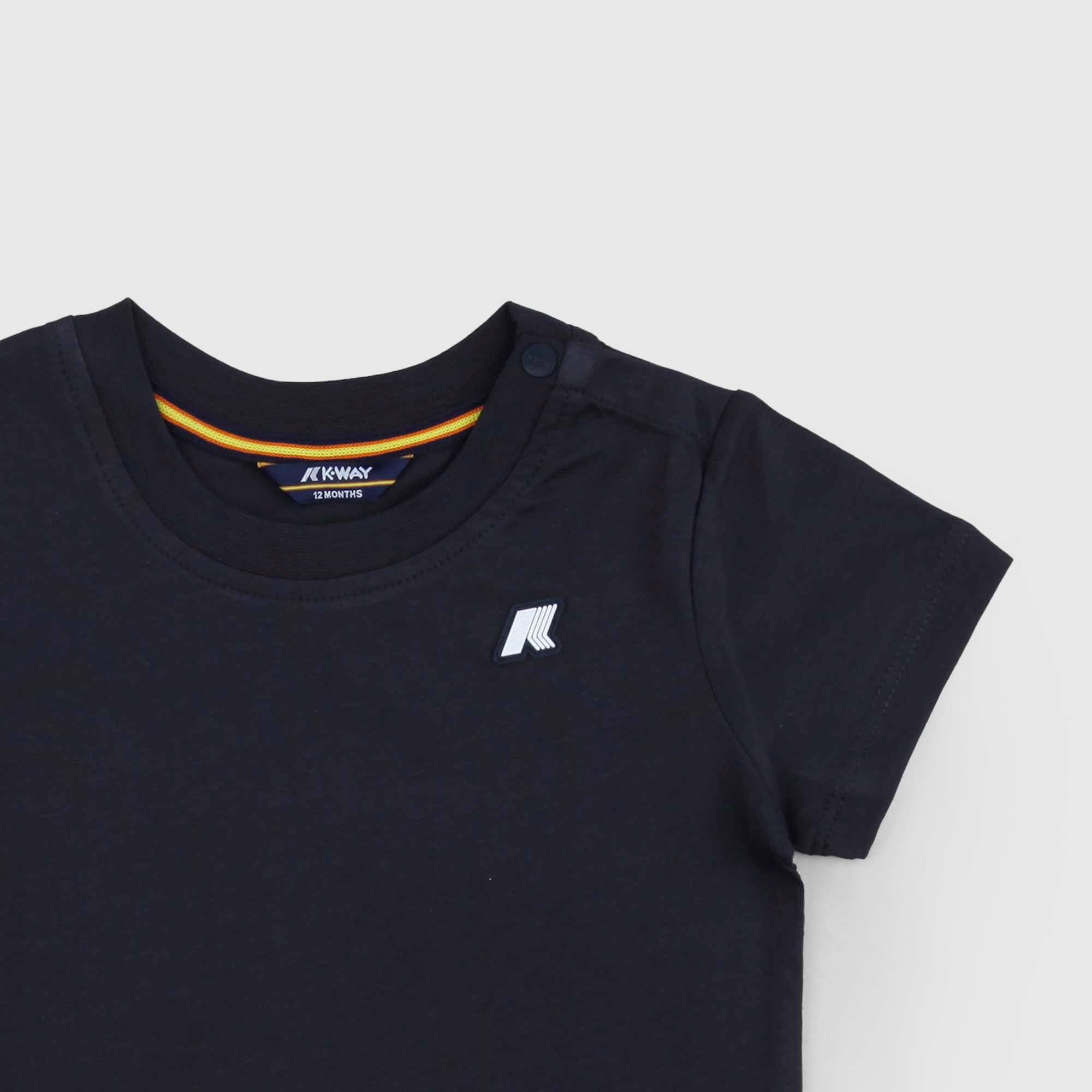 T-Shirt Tete Blu Firmata K-Way - annameglio.com abbigliamento moda