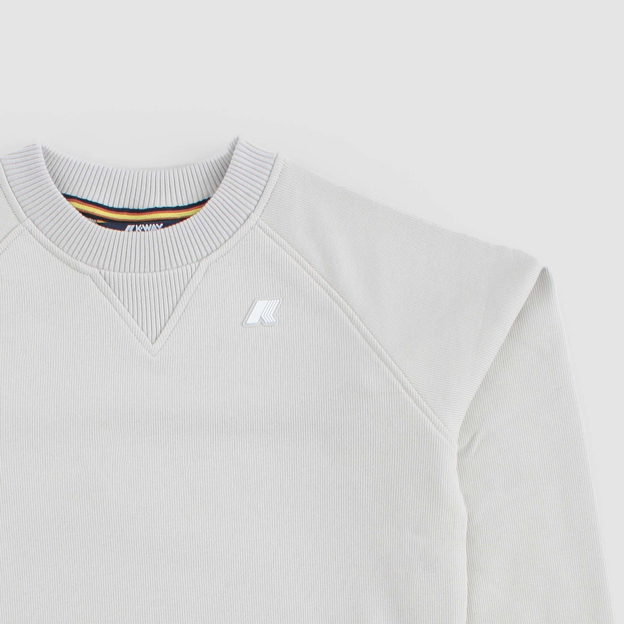 Felpa Grigio Con Logo Firmata KWAY - annameglio.com abbigliamento moda