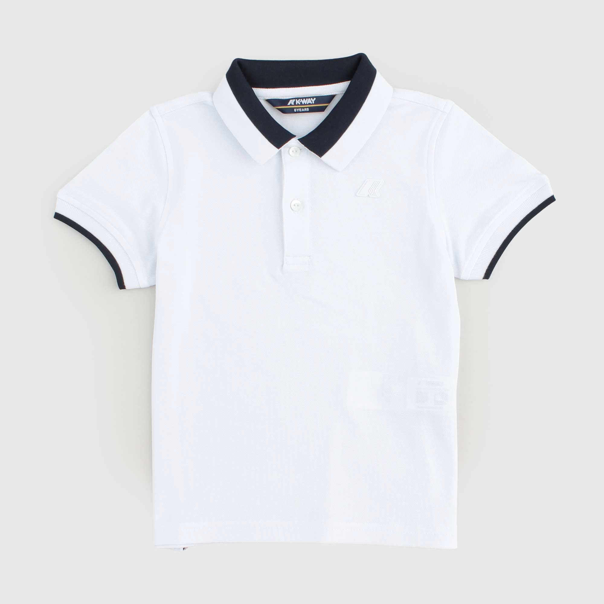 Polo Bianca Vinnie Piquet Firmata K-WAY - annameglio.com abbigliamento moda