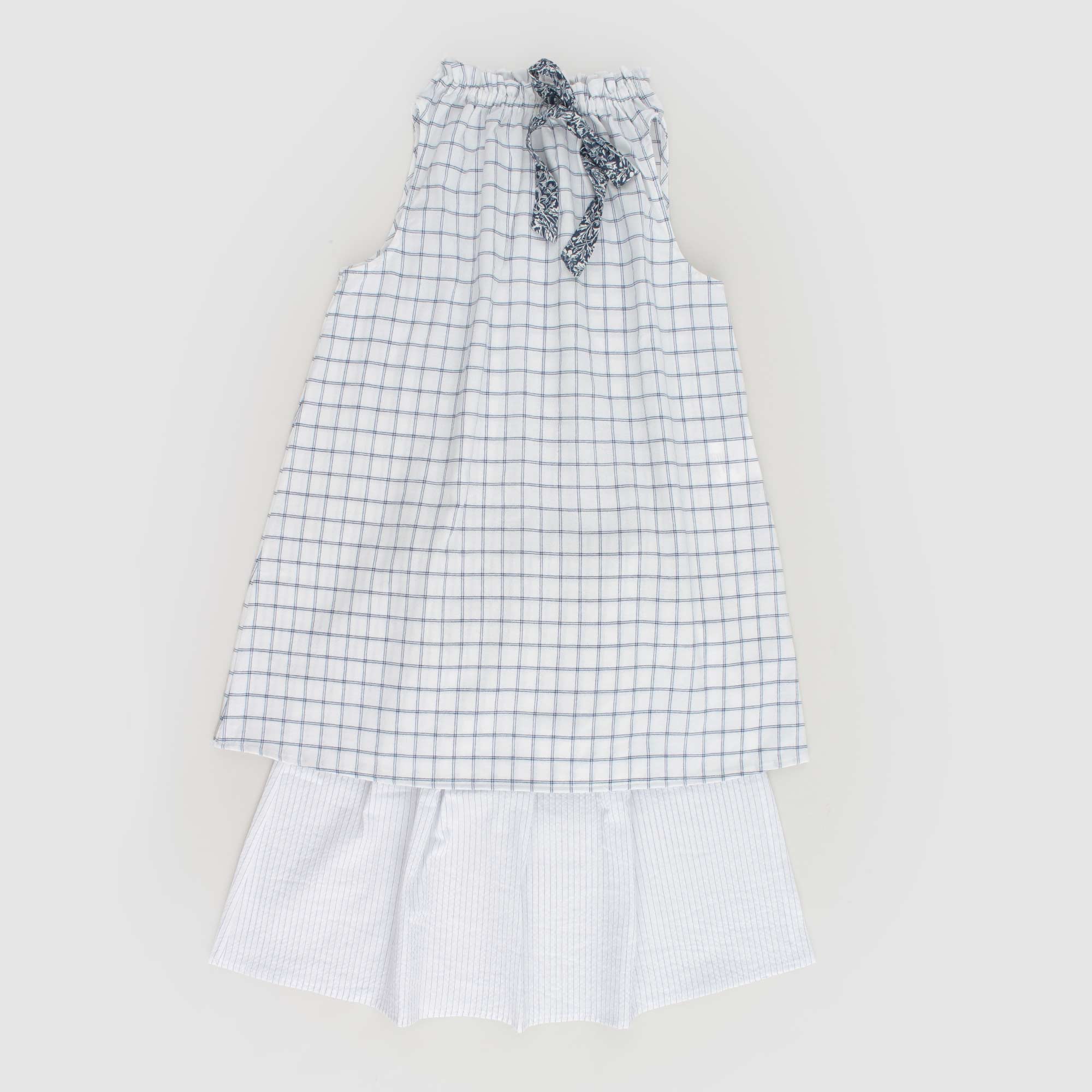 Completo Bianco E Celeste Firmato BABE & TESS - annameglio.com abbigliamento moda