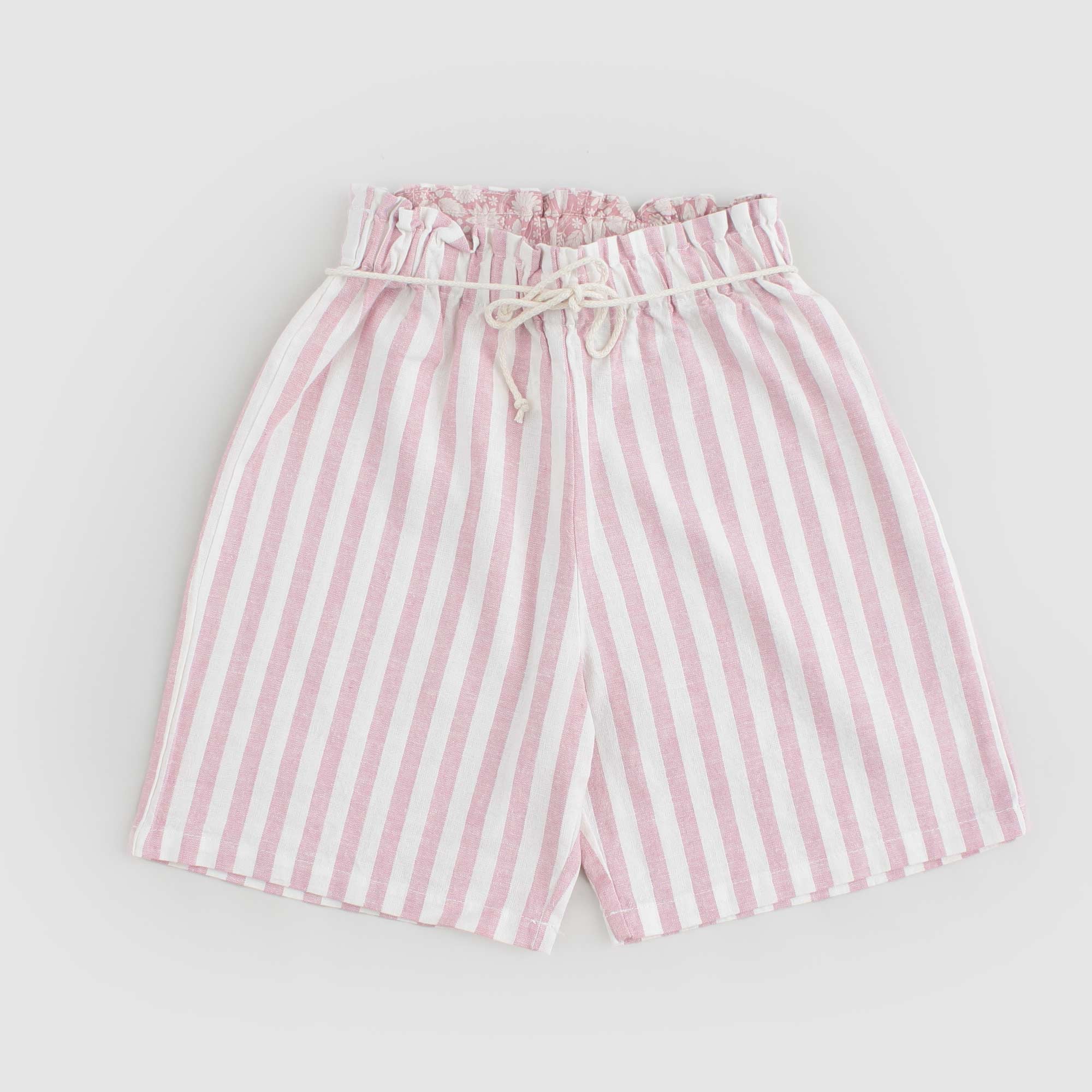 Bermuda Bianco E Rosa Firmato BABE & TESS - annameglio.com abbigliamento moda