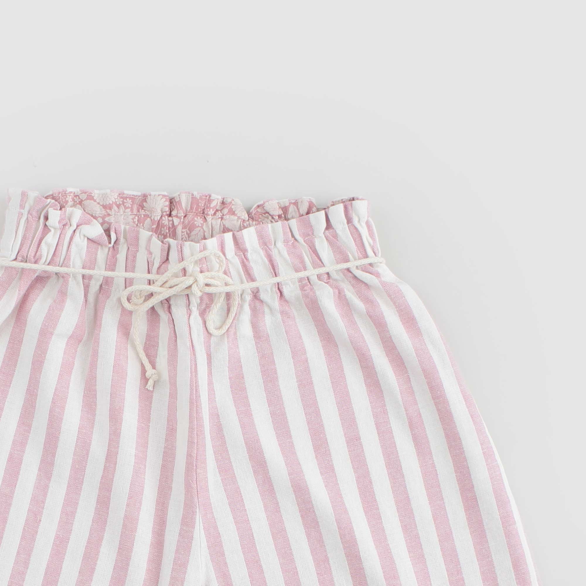 Bermuda Bianco E Rosa Firmato BABE & TESS - annameglio.com abbigliamento moda