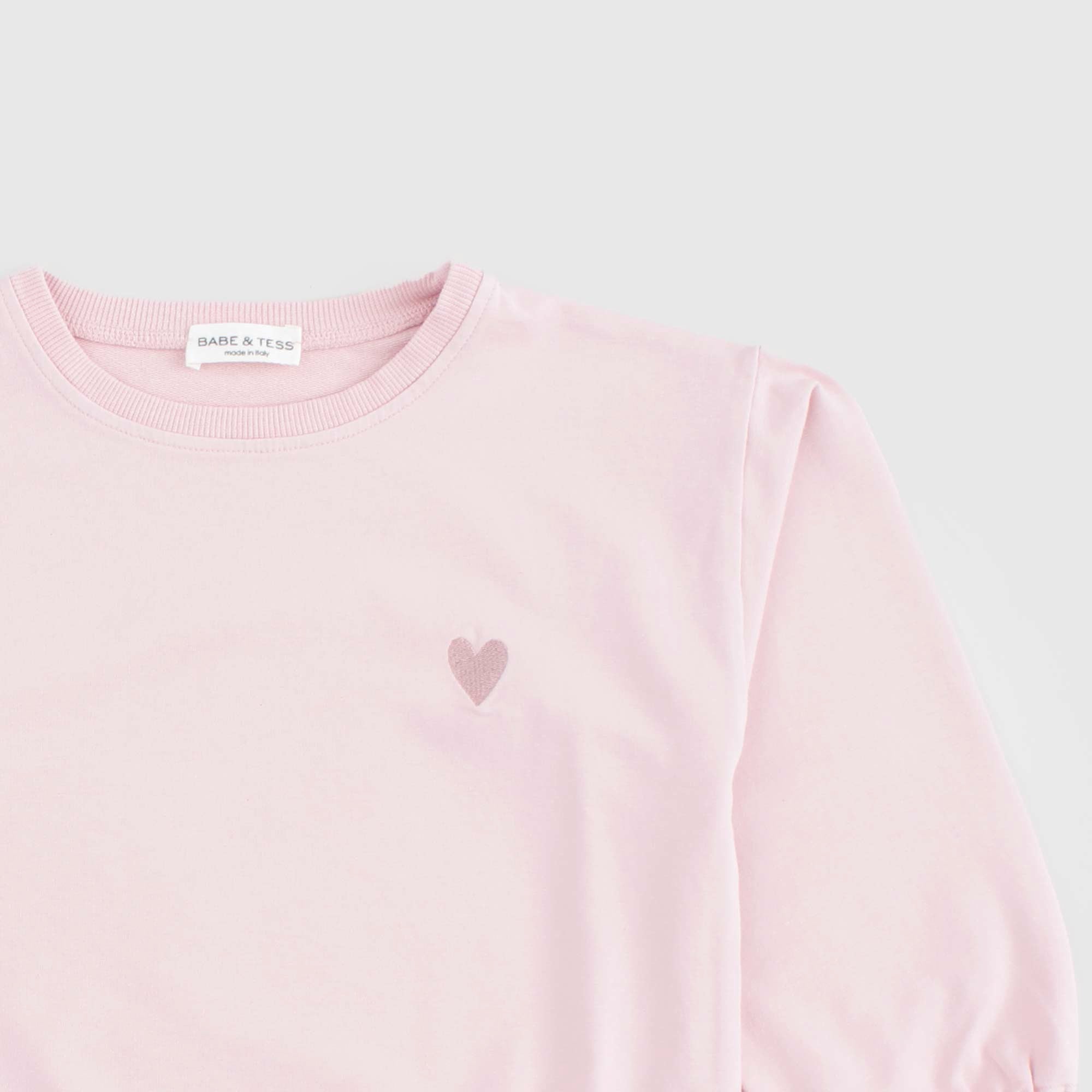 Felpa Rosa Firmata BABE & TESS - annameglio.com abbigliamento moda