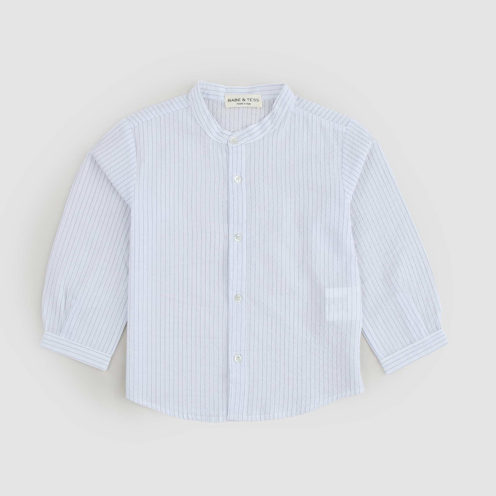Camicia Righe Bianca e Celeste Firmata BABE & TESS - annameglio.com abbigliamento moda