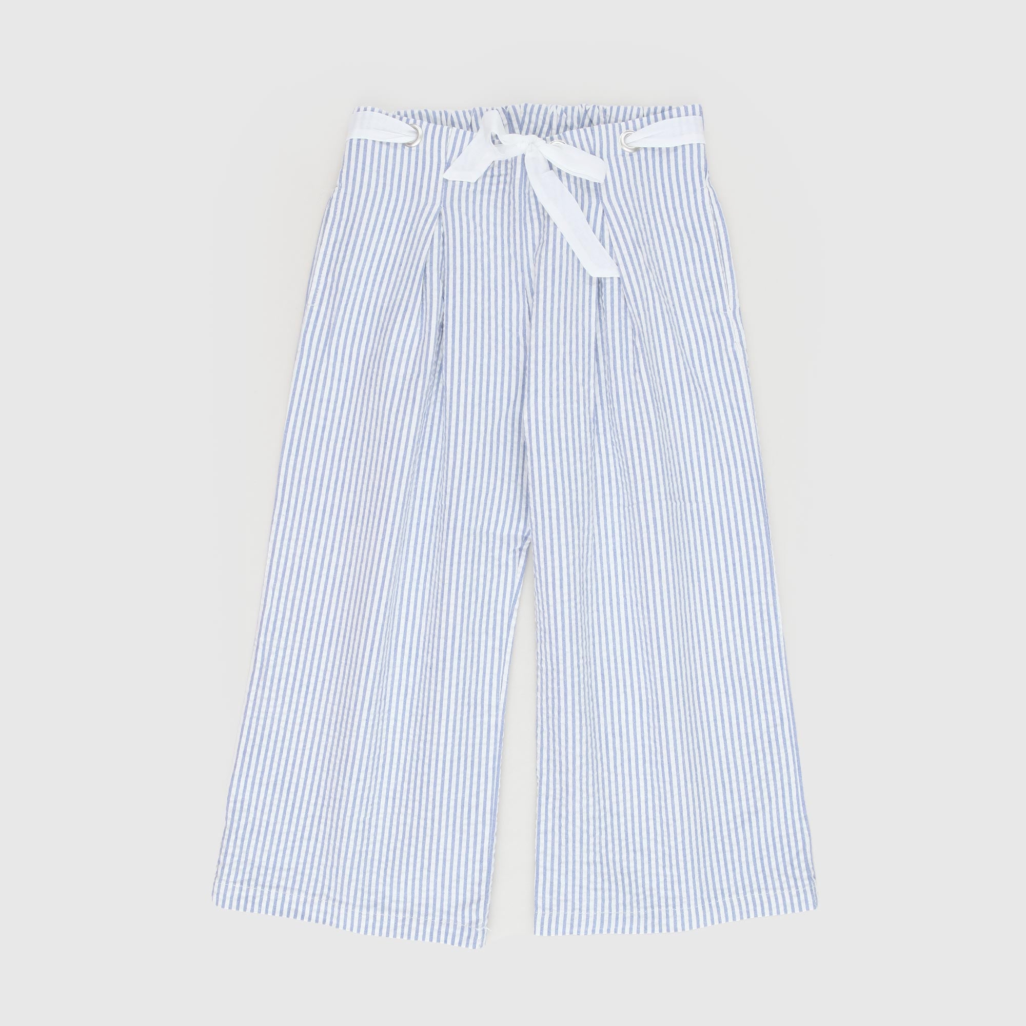 Pantalone Bianco E Celeste Firmato ZHOE & TOBIAH - annameglio.com abbigliamento moda