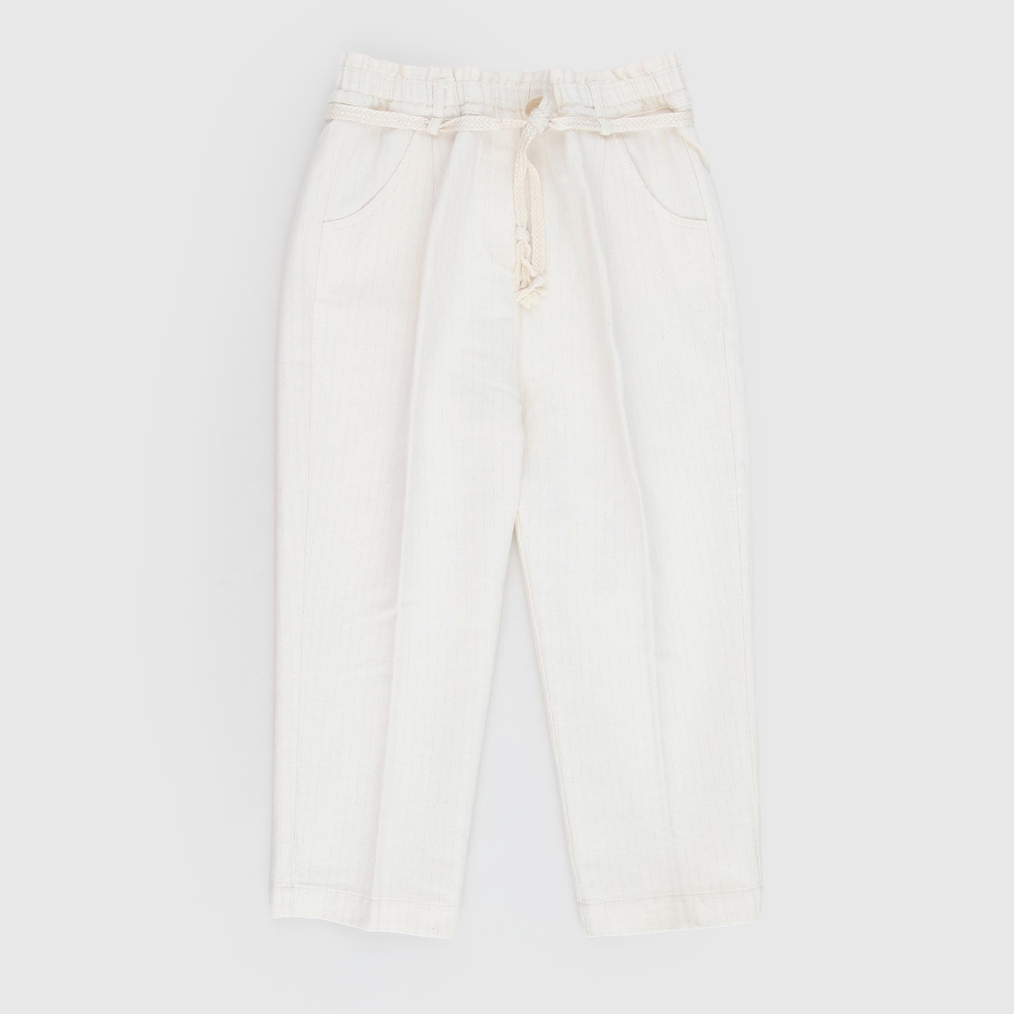 Pantalone Beige Con Righe Firmato ZHOE & TOBIAH - annameglio.com abbigliamento moda