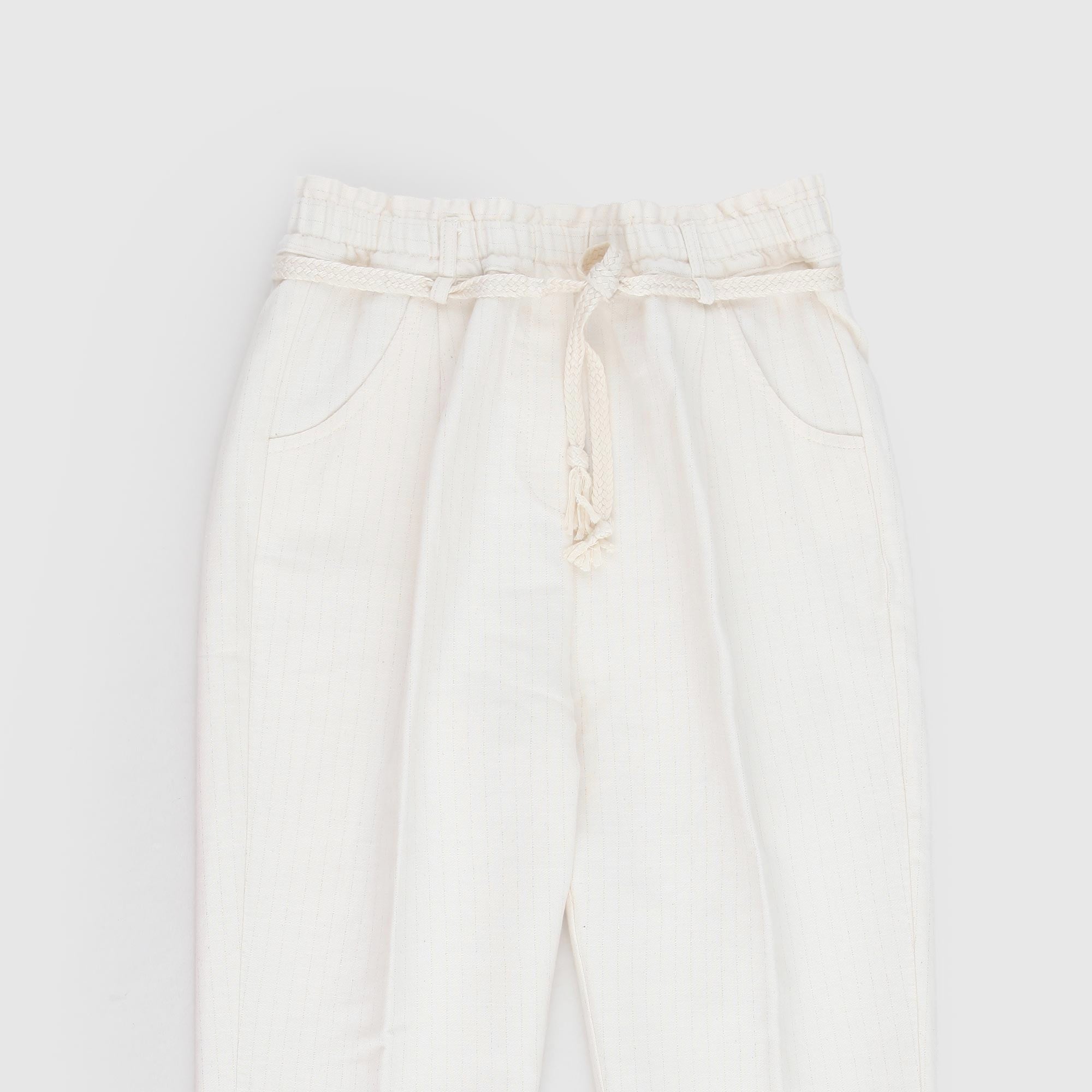 Pantalone Beige Con Righe Firmato ZHOE & TOBIAH - annameglio.com abbigliamento moda