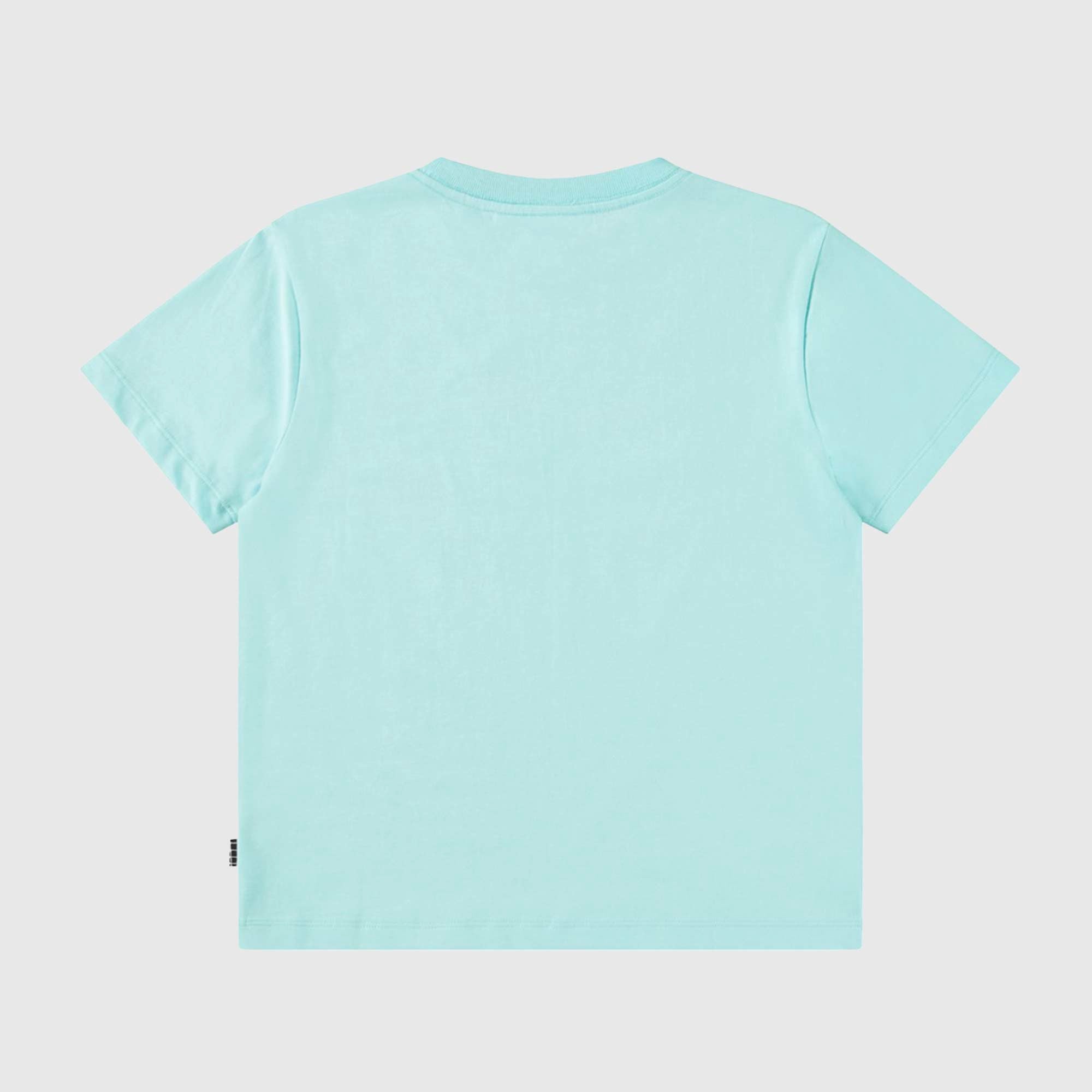 T-shirt Celeste In Cotone Firmato MOLO - annameglio.com abbigliamento moda