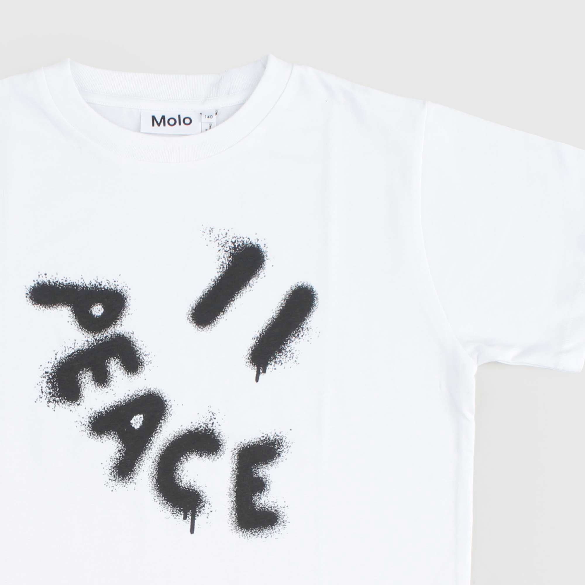 T-shirt Nera Girocollo Firmata MOLO - annameglio.com abbigliamento moda