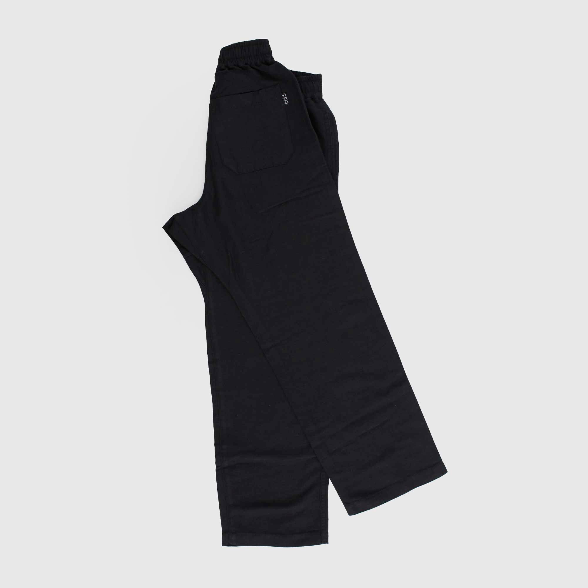 Pantalone Nero In Lino Firmato MOLO - annameglio.com abbigliamento moda