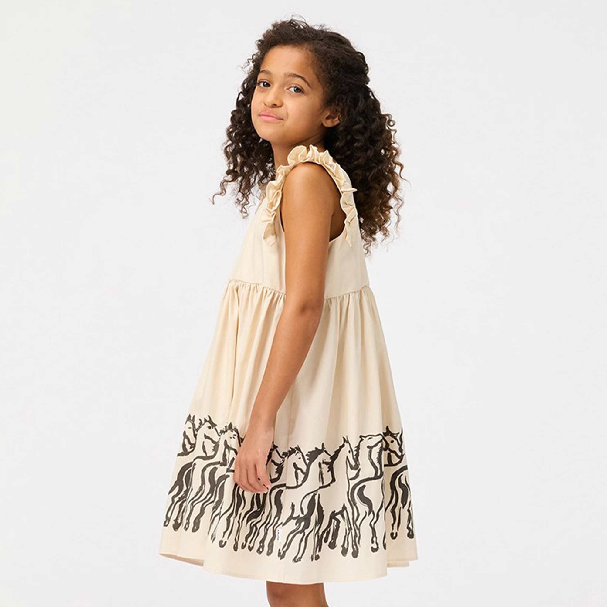 Abito Beige Con Stampe Firmato MOLO - annameglio.com abbigliamento moda