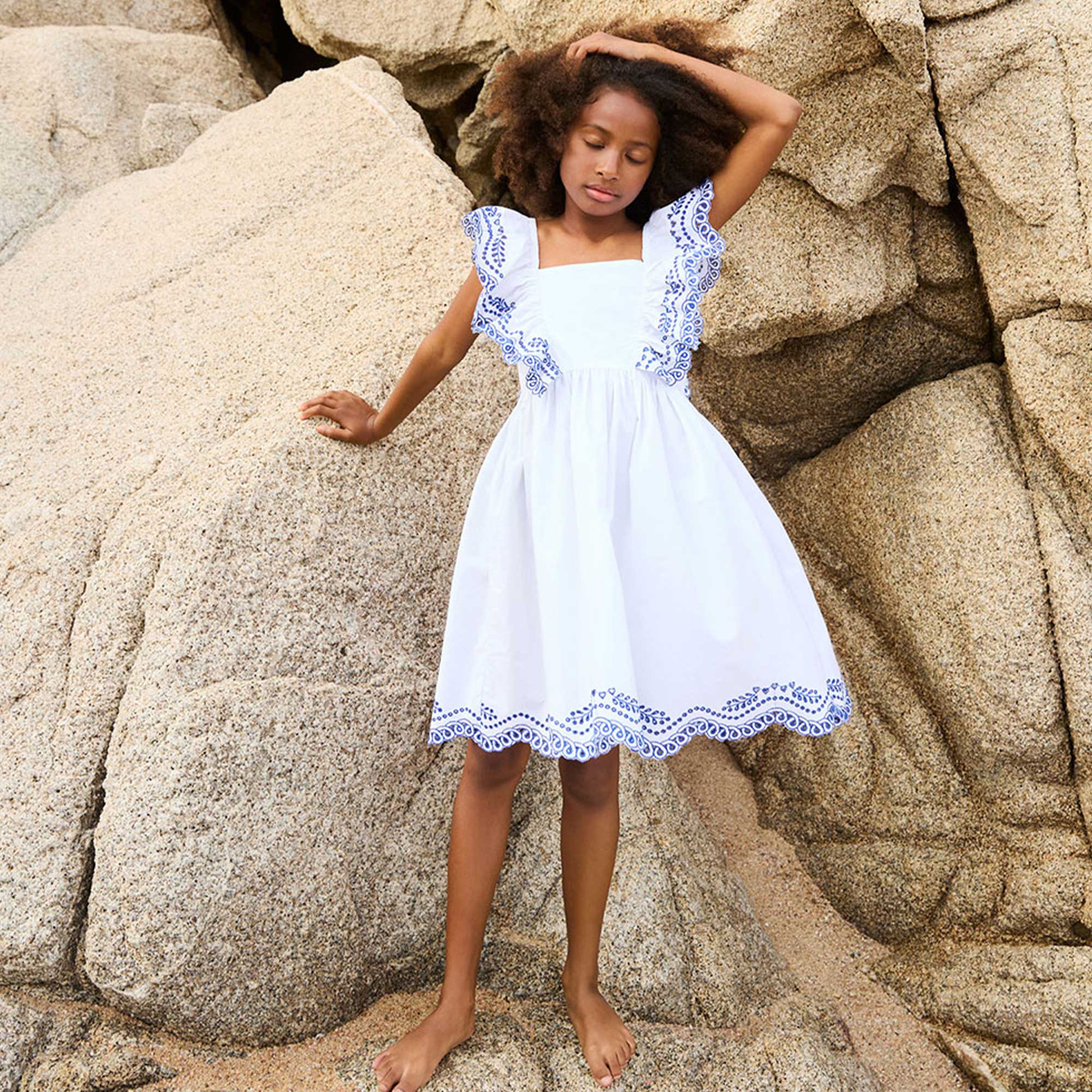 Abito Bianco E Blu Firmato MOLO - annameglio.com abbigliamento moda