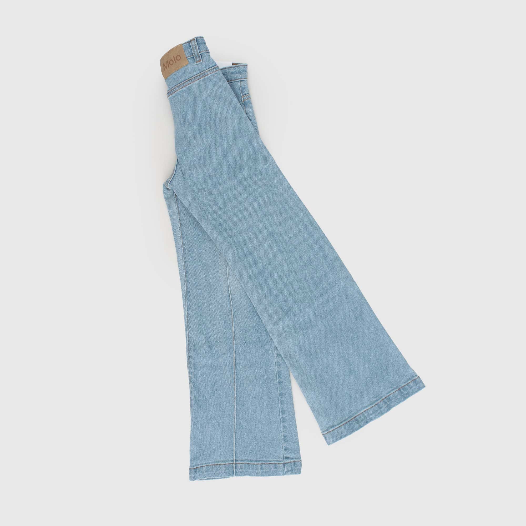 Jeans A Zampa Denim Chiaro Firmati MOLO - annameglio.com abbigliamento moda