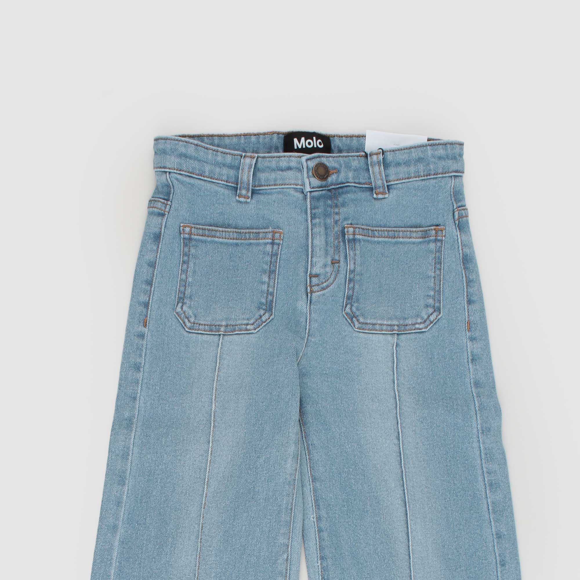 Jeans A Zampa Denim Chiaro Firmati MOLO - annameglio.com abbigliamento moda