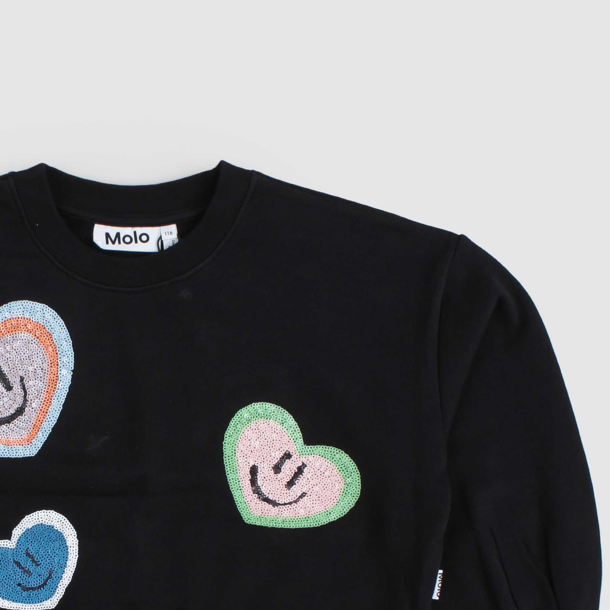 Felpa Nera Firmata MOLO - annameglio.com abbigliamento moda