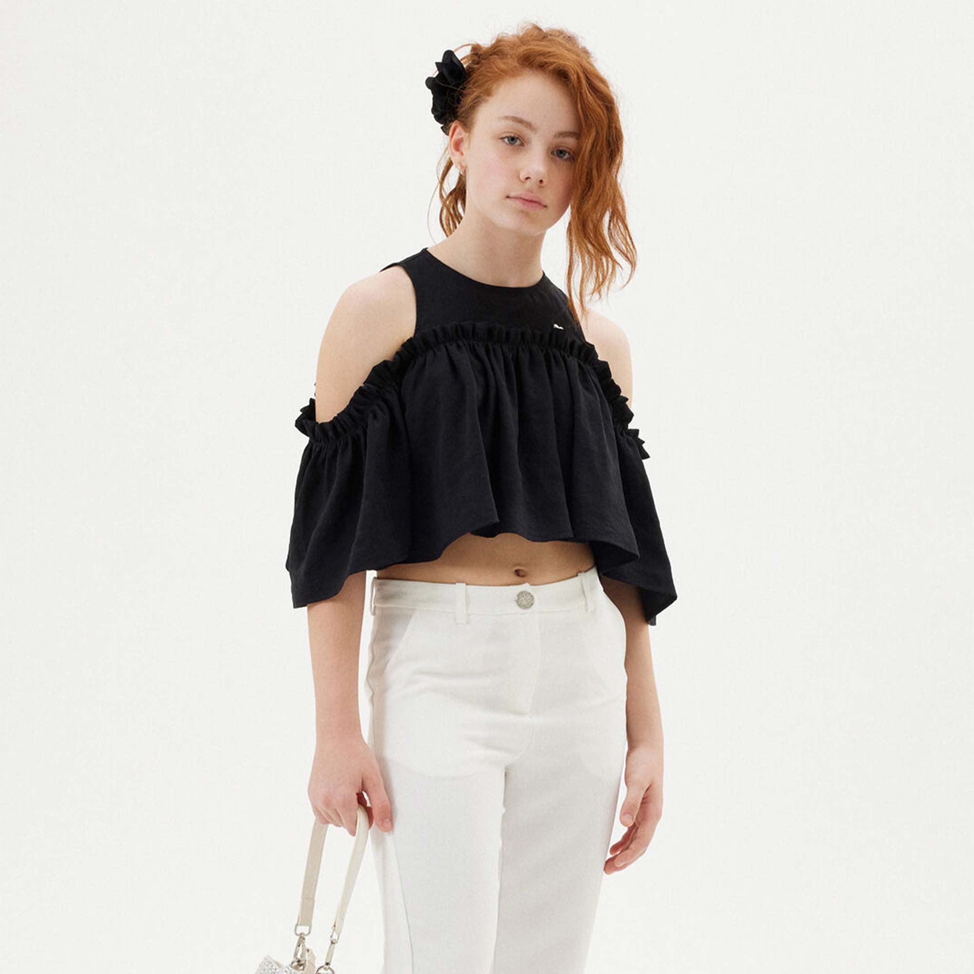 Top Nero Firmato MONNALISA - annameglio.com abbigliamento moda