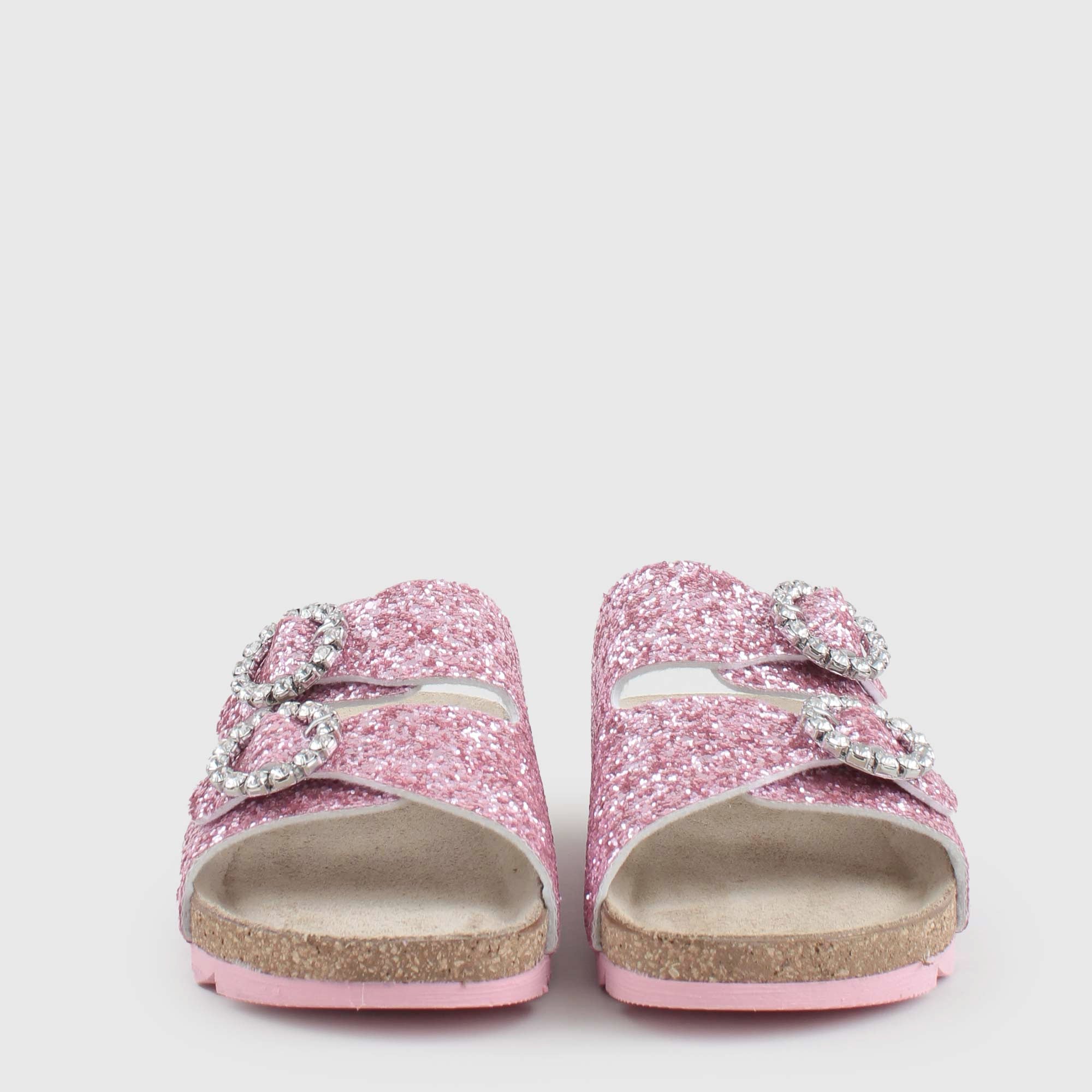 Ciabatte Rosa Glitterate Firmate MONNALISA - annameglio.com abbigliamento moda