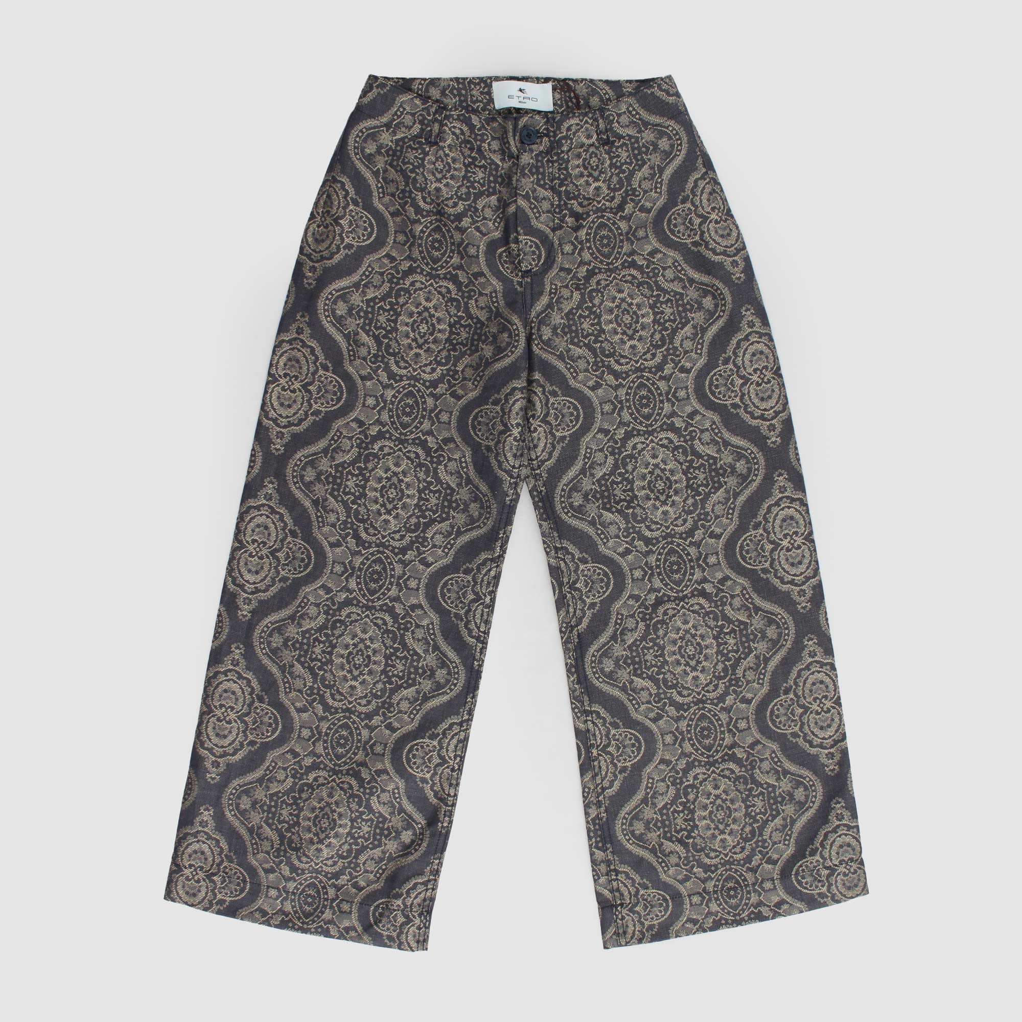 Pantalone Blu E Oro Firmato ETRO - annameglio.com abbigliamento moda