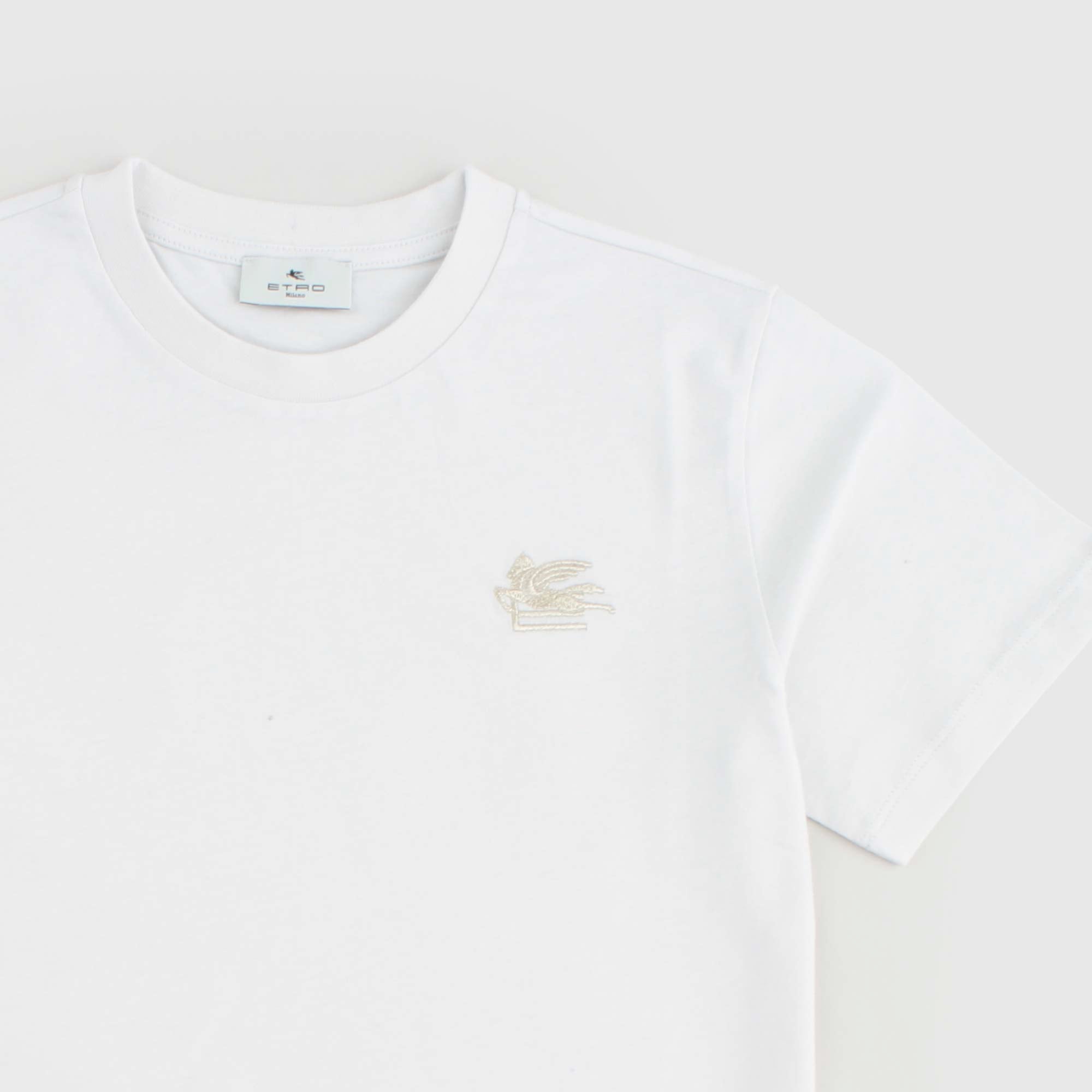 T-shirt Bianca Firmata ETRO - annameglio.com abbigliamento moda