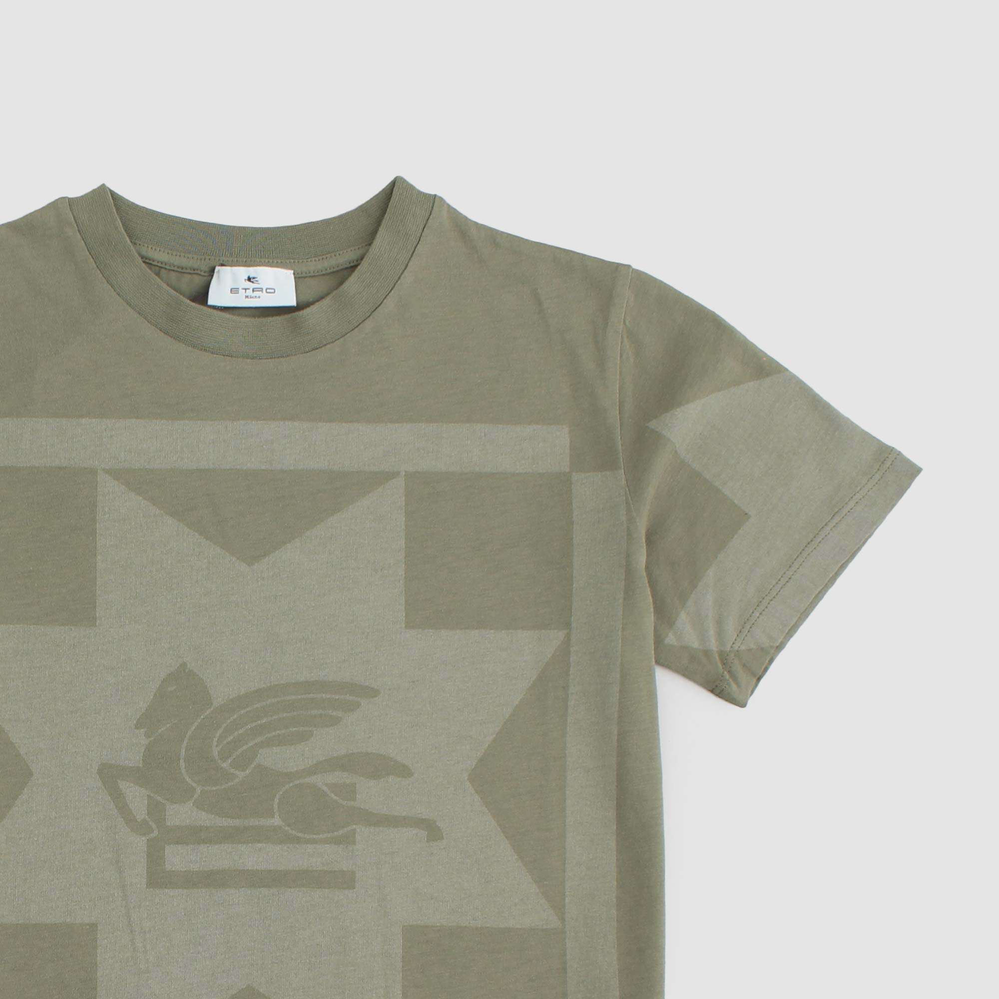 T-shirt Verde Muschio Firmato ETRO - annameglio.com abbigliamento moda