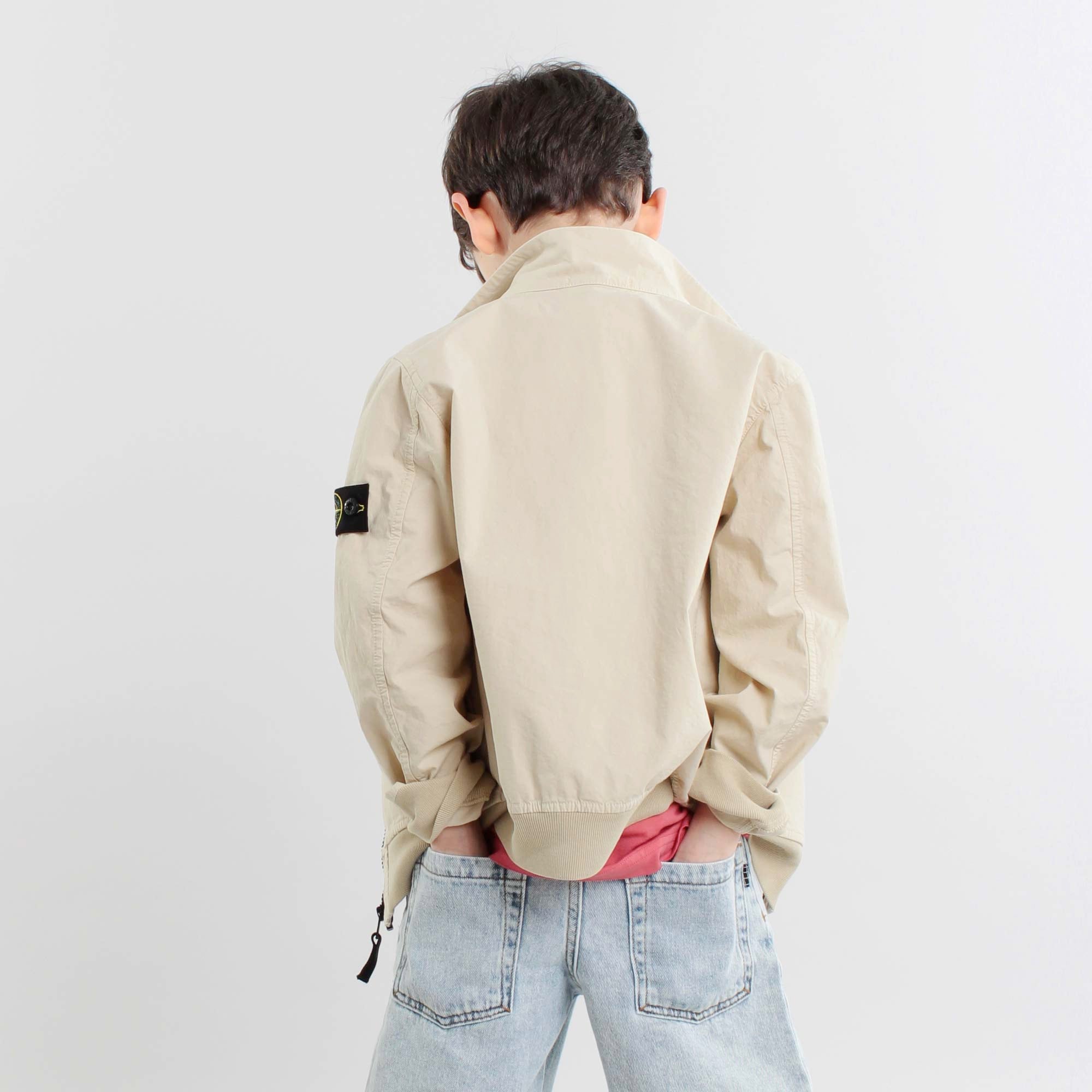 Giacca In Nylon Panna Firmata STONE ISLAND - annameglio.com abbigliamento moda